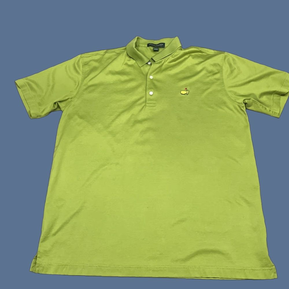Vintage Amen Corner Masters Polo Shirt Mens L Green Mercerized Augusta Pima Cotton Golf Vintage Size US L / EU 52-54 / 3 - 1 Thumbnail