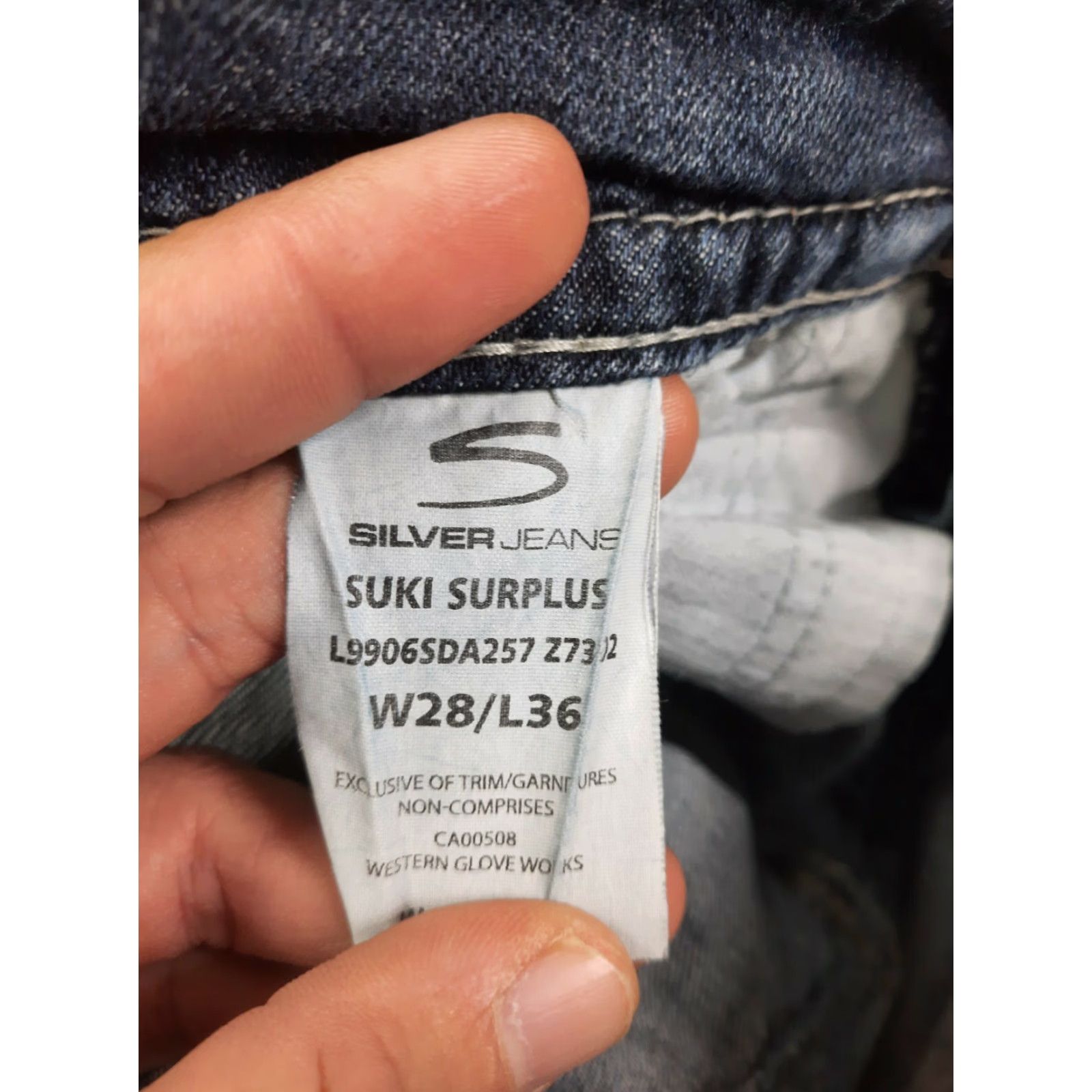 Silver Jeans Co. VINTAGE Silver Jeans Suki Surplus Jeans Womens 28x36 30x32 Flap Pockets Bootcut Medium Blue Mens Womens Boys Girls Size 28" / US 6 / IT 42 - 5 Thumbnail