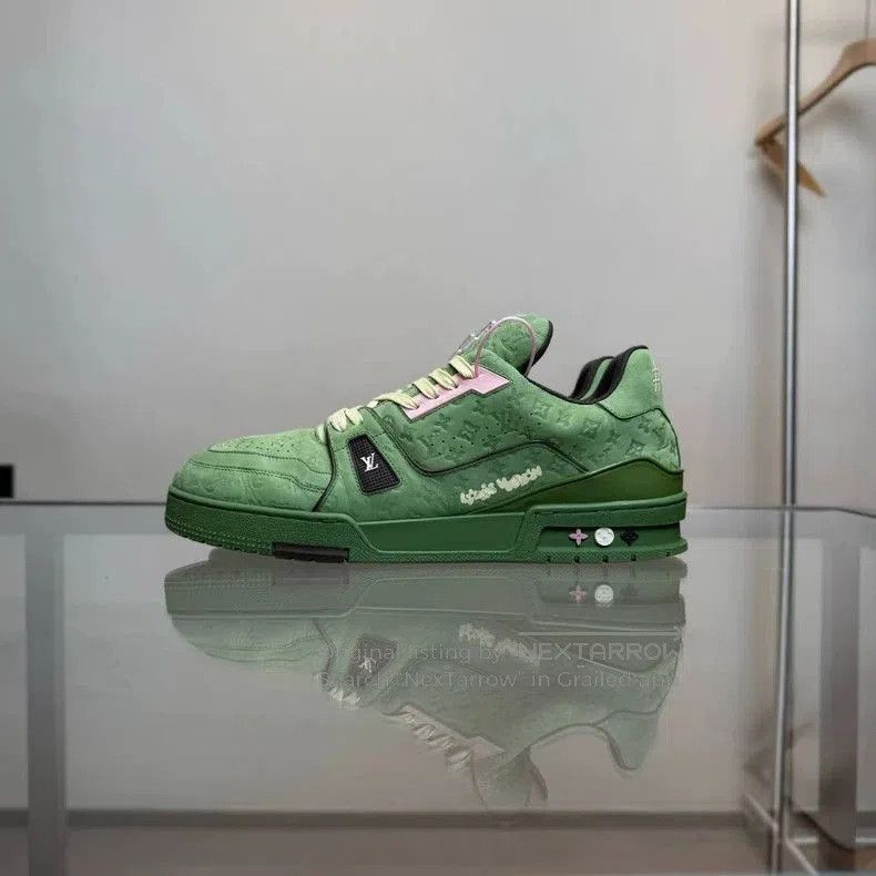 Louis Vuitton Louis Vuitton x Tyler Trainer Green UK9.5. Size US 9.5 / EU 42-43 - 3 Thumbnail