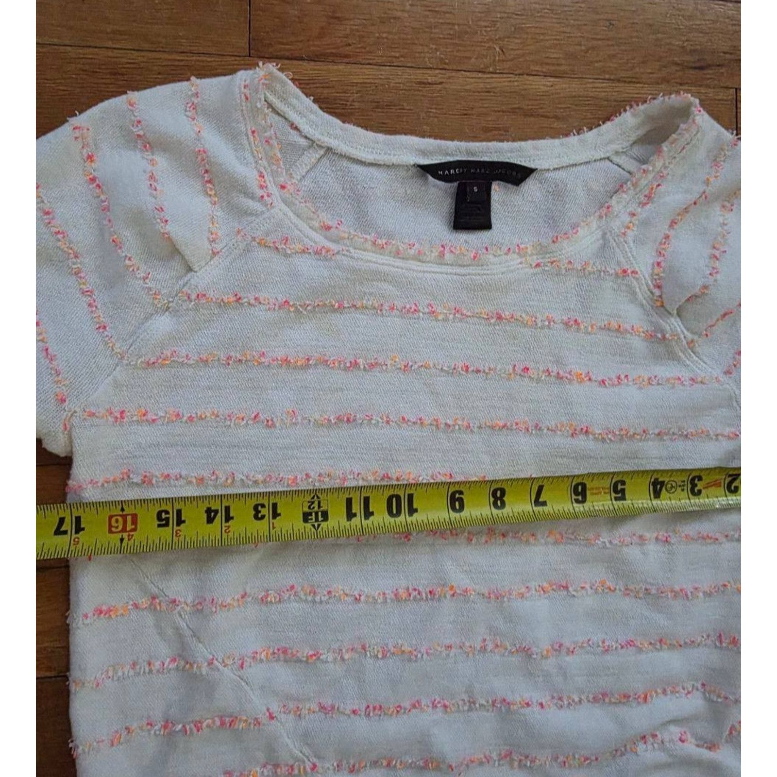 Marc by Marc Jacobs Marc Jacobs Women's T-Shirt White Short Sleeve Small A001498 Size S / US 4 / IT 40 - 6 Thumbnail