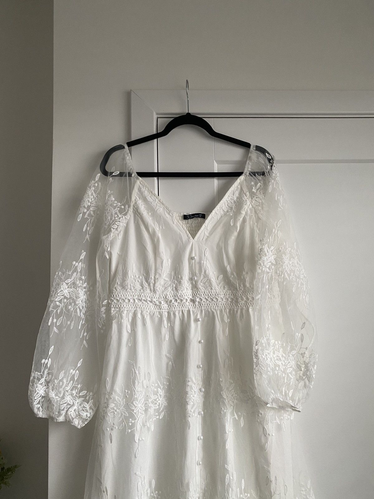Other New Simplee Women’s Elegant Lantern Sleeve Ruffle HemDresses Size XL / US 12-14 / IT 48-50 - 5 Thumbnail