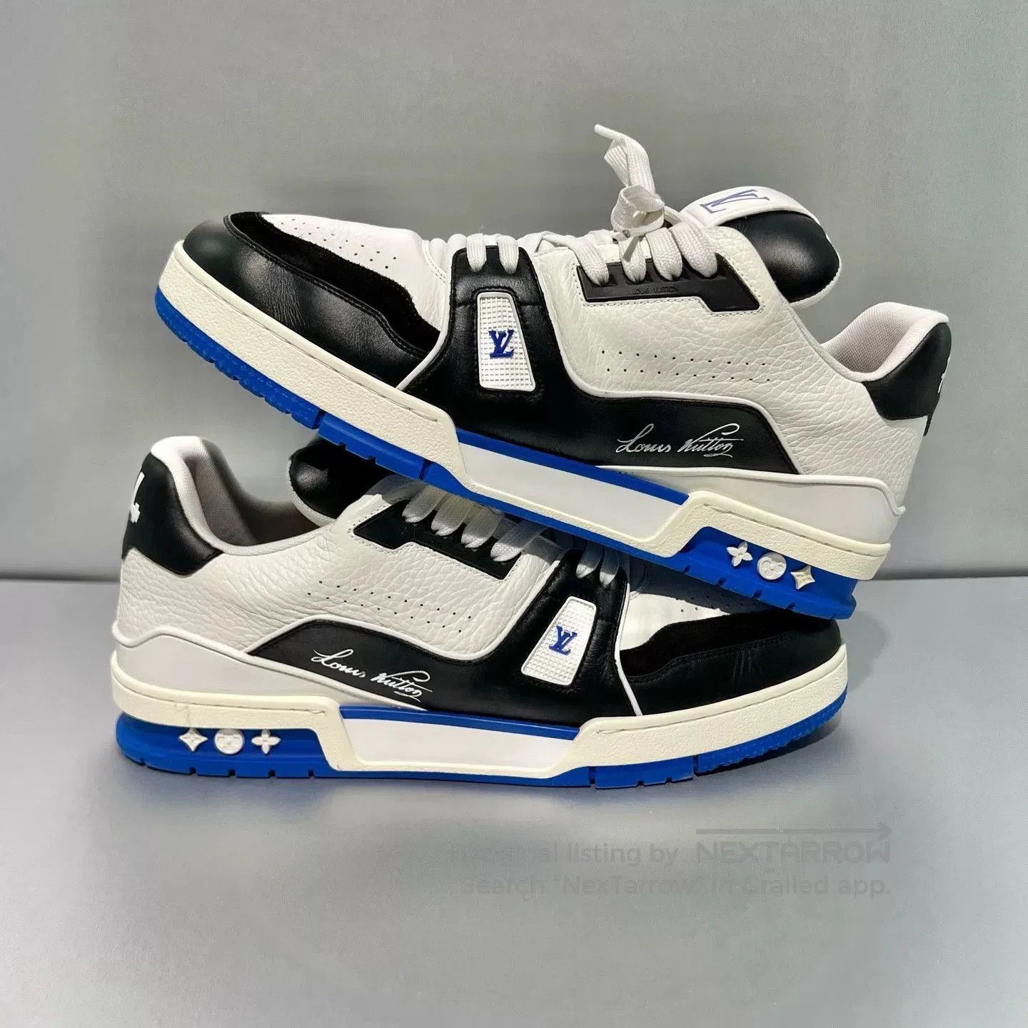 Louis Vuitton louis vuitton trainer sneakers in black and white. Size US 9 / EU 42 - 3 Thumbnail