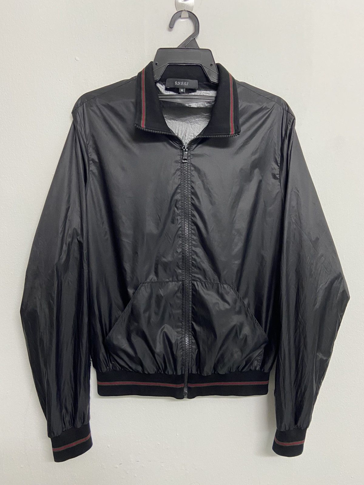 Gucci Gucci Black Nylon Bomber Jacket Size US M / EU 48-50 / 2 - 7 Thumbnail