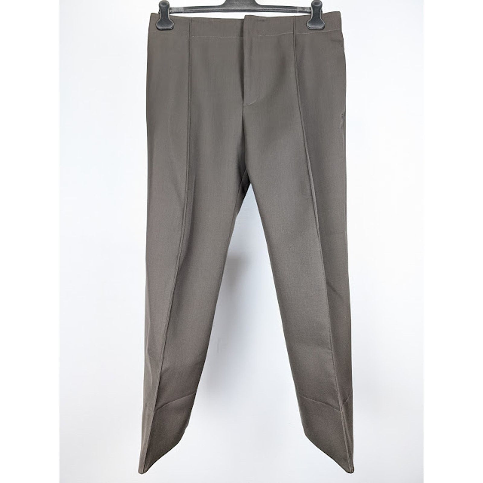 Bottega Veneta o1rshd1 Compact Wool Trousers in Olive Size US 34 / EU 50 - 2 Thumbnail