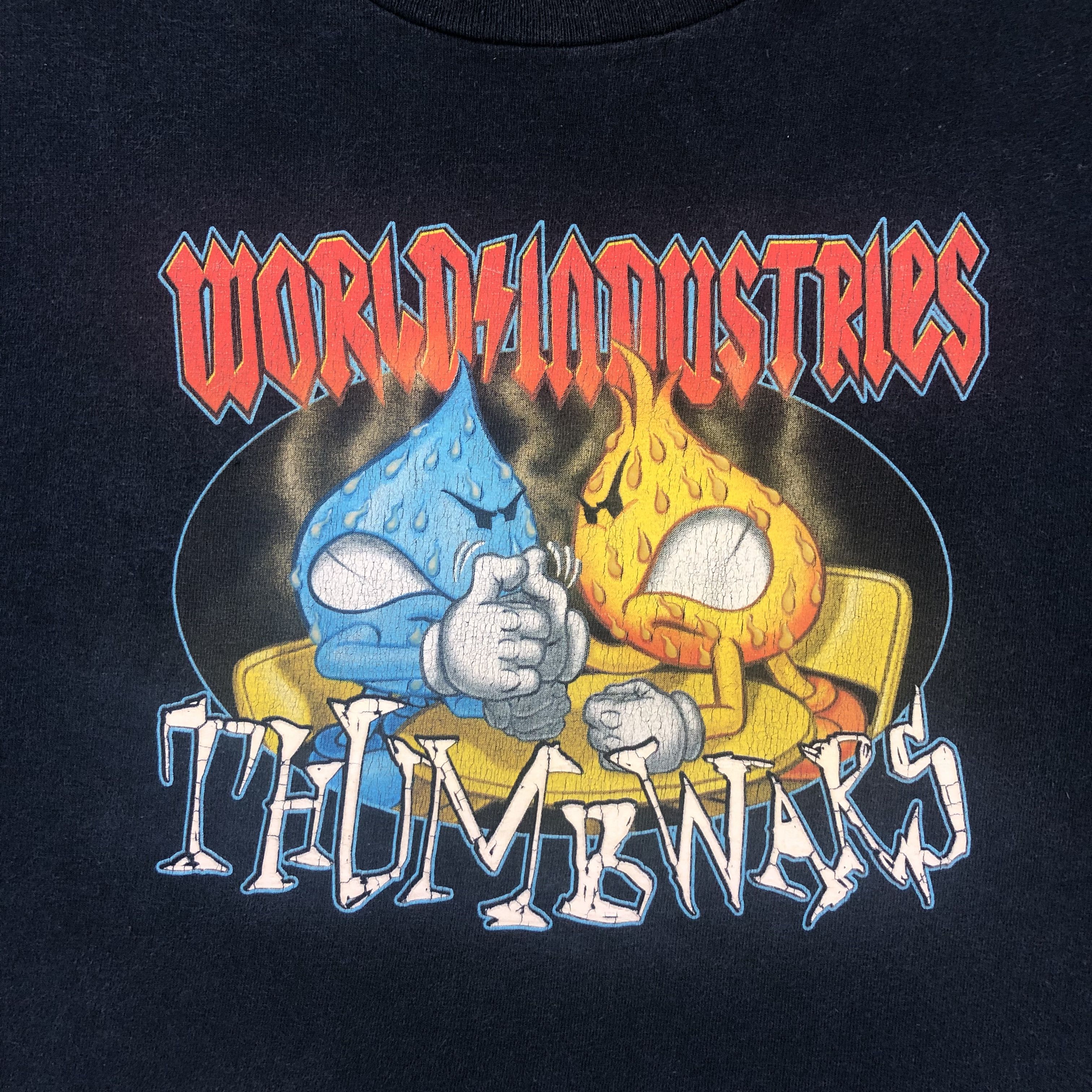 Japanese Brand Vintage World Industries Thumb Wars Medium Tshirt - H010 Size US M / EU 48-50 / 2 - 3 Thumbnail