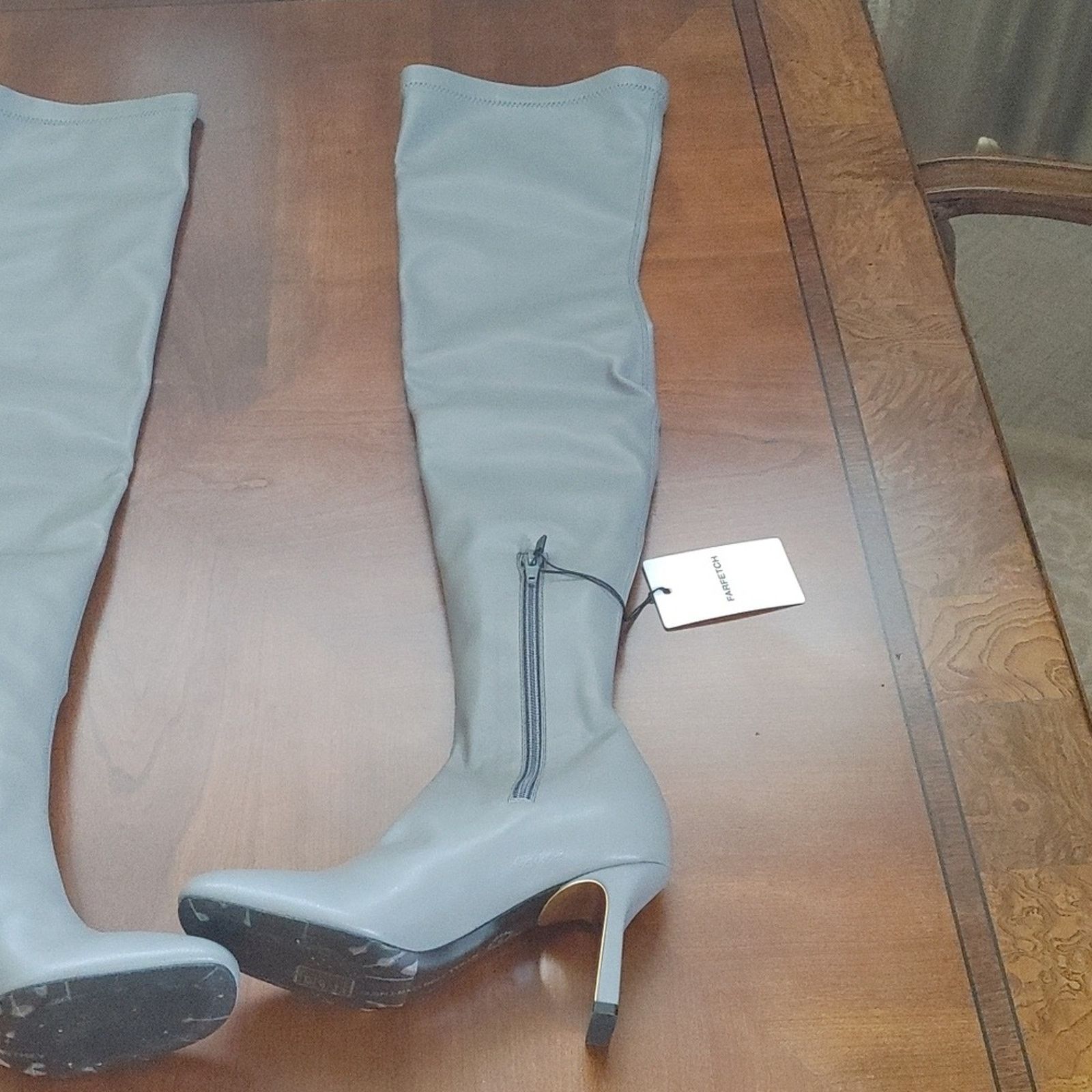 Stella McCartney STELLA MCCARTNEY Ivy vegan leather over-the-knee boots.37 Size US 6.5 / IT 36.5 - 7 Thumbnail