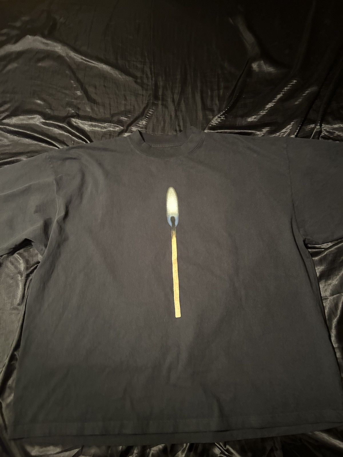トップス yzy Donda2 lit mach t Kanye West DONDA 2 Lit Match T-shirt Never Worn, | Depop