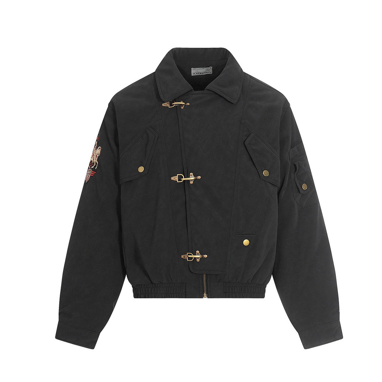 Japanese Brand Fireman Clasp Canvas Embroidered Padded Jacket Size US M / EU 48-50 / 2 - 4 Thumbnail