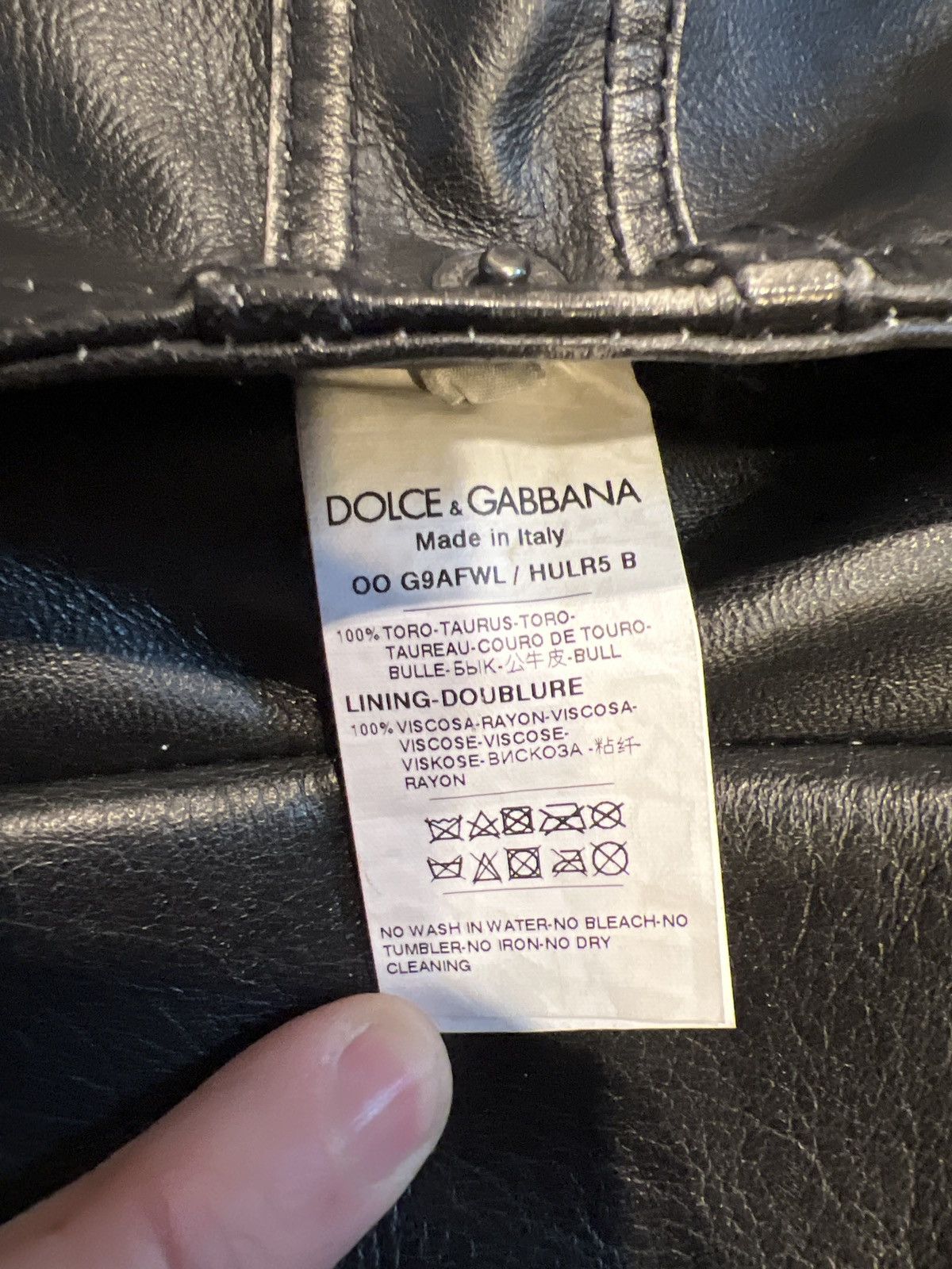 Dolce & Gabbana Dolce & Gabbana rare motorcycle leather vest Size US L / EU 52-54 / 3 - 10 Thumbnail