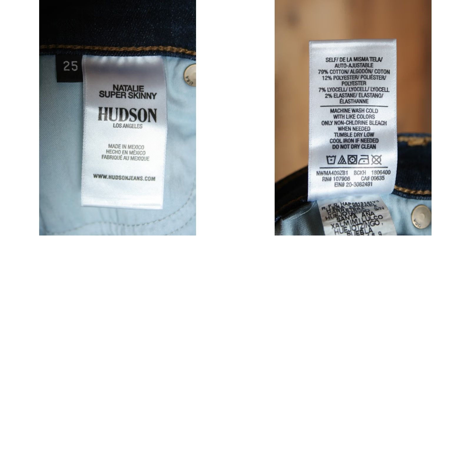 Hudson HUDSON Natalie Mid Denim Ankle Jeans Sz 25 Women Blue Stretch Skinny Inseam 28 Rise 8.75 Hoodie? Size 42" / US 20 - 8 Thumbnail