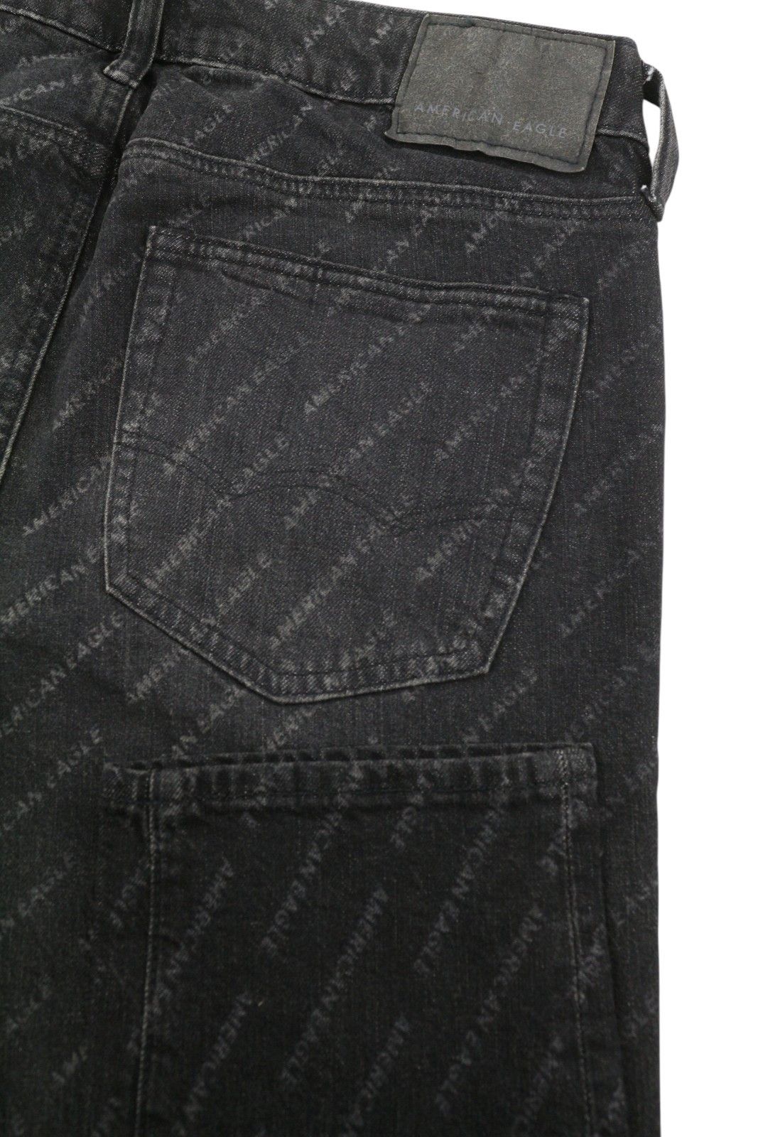 American Eagle Outfitters SKINNY BLACK WASH W31/L32 Logo Jeans 88782 Size US 31 - 6 Thumbnail