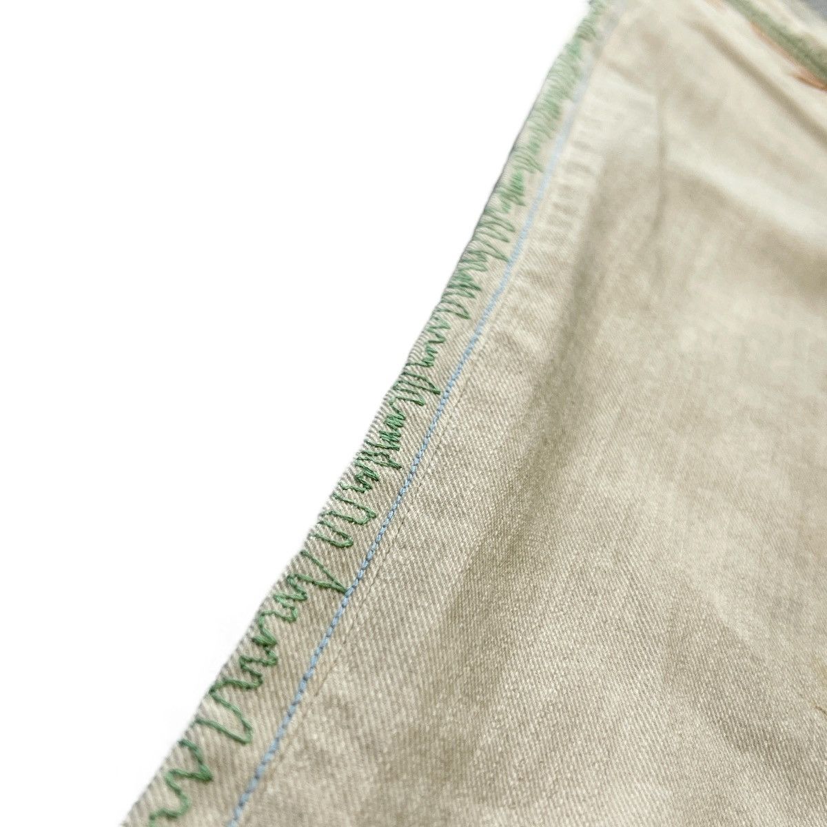 Chanel CHANEL Vintage Stitch Detail Straight Denim Pants Size US 40 / EU 56 - 3 Thumbnail