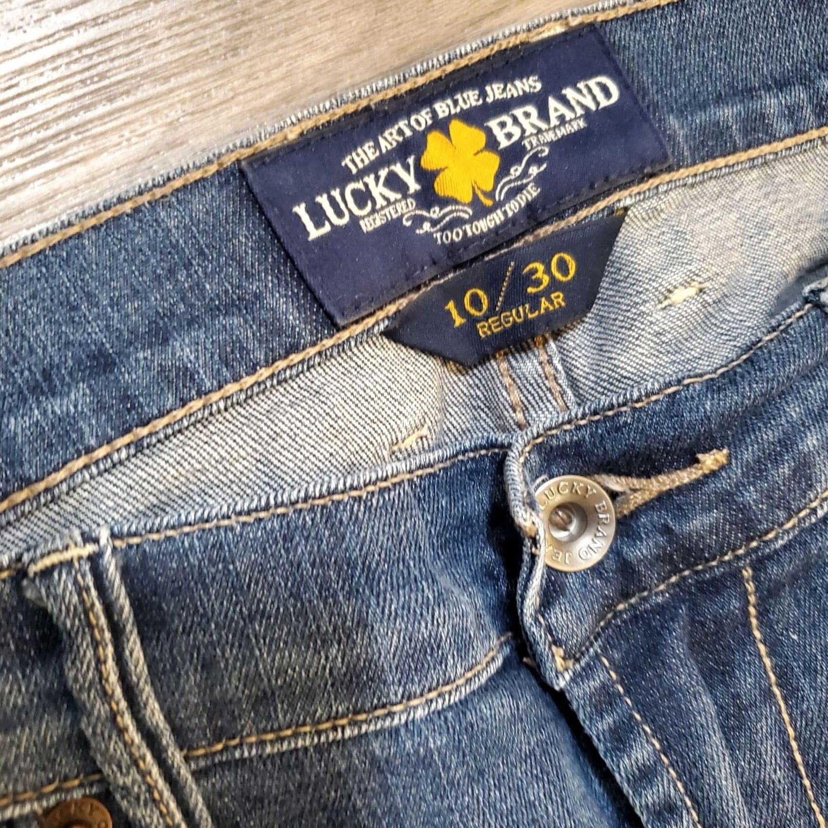 Lucky Brand Lucky Brand Sweet N' Low Jeans Women's Size 10/30 (33x32) Medium Wash Stretch Bootcut Blue Denim Pockets Mid Rise Size 32" / US 10 / IT 46 - 4 Thumbnail
