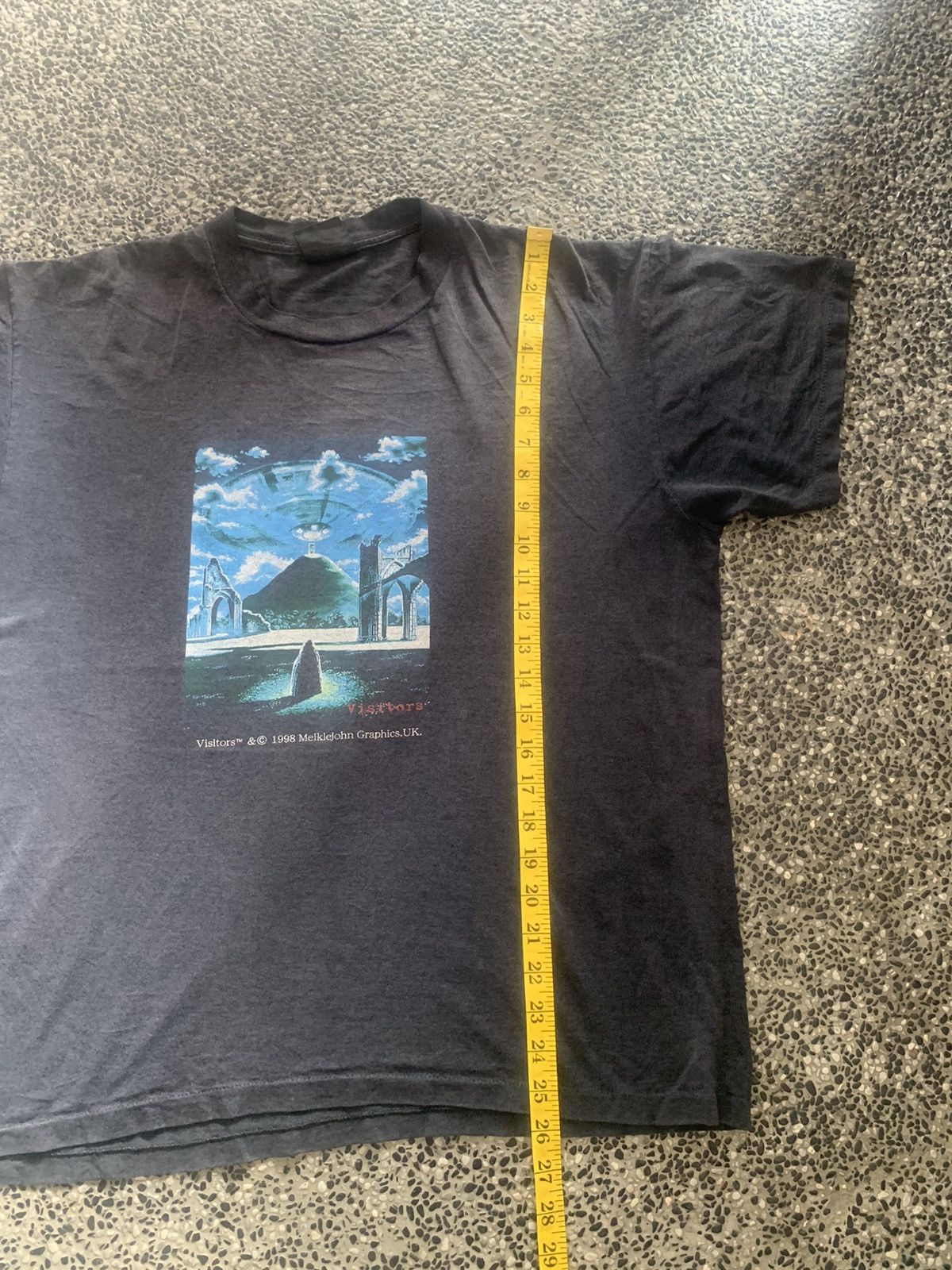 Vintage 90s Visitors Alien Movie T shirt