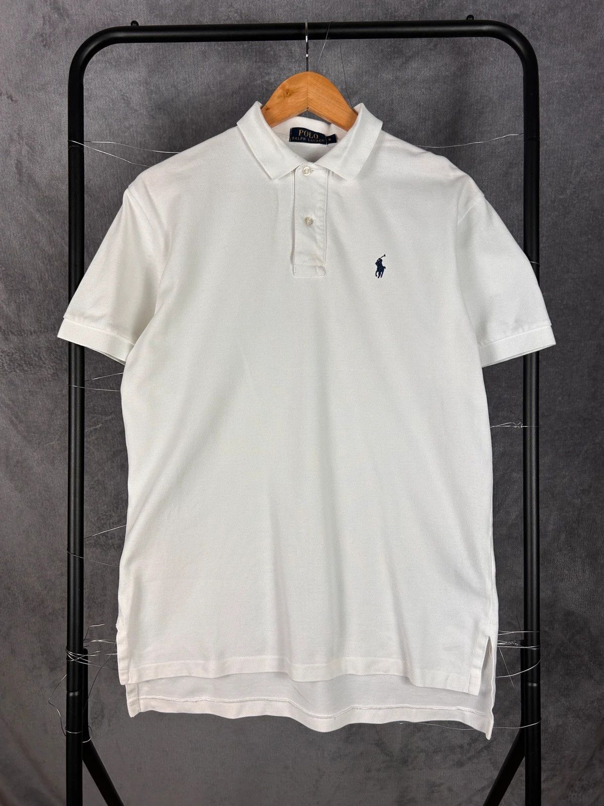 Polo Ralph Lauren white mini logo pony classic