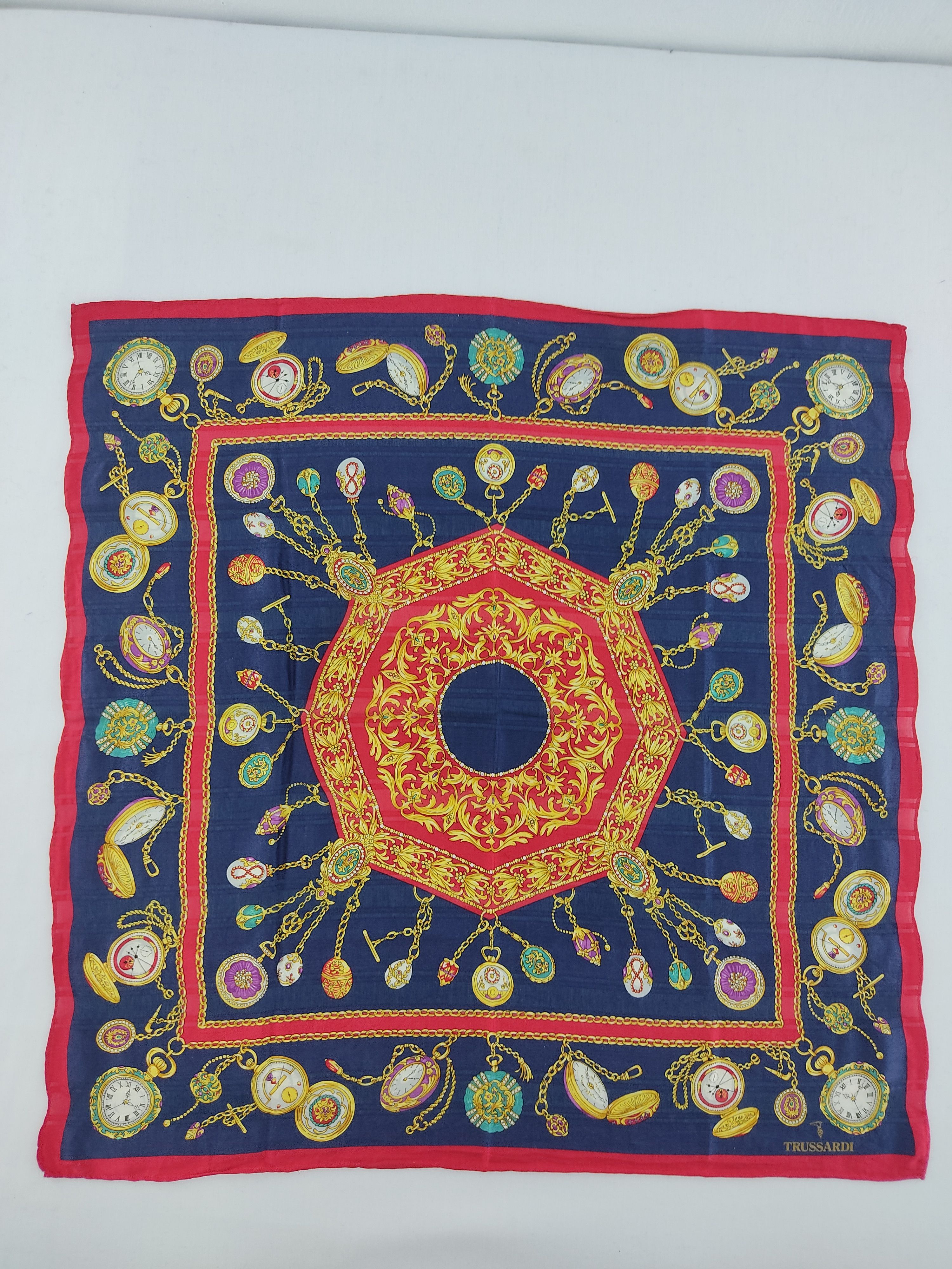 Designer × Trussardi × Vintage Trussardi Handkerchief / Neckwear / Bandana Size ONE SIZE - 3 Thumbnail