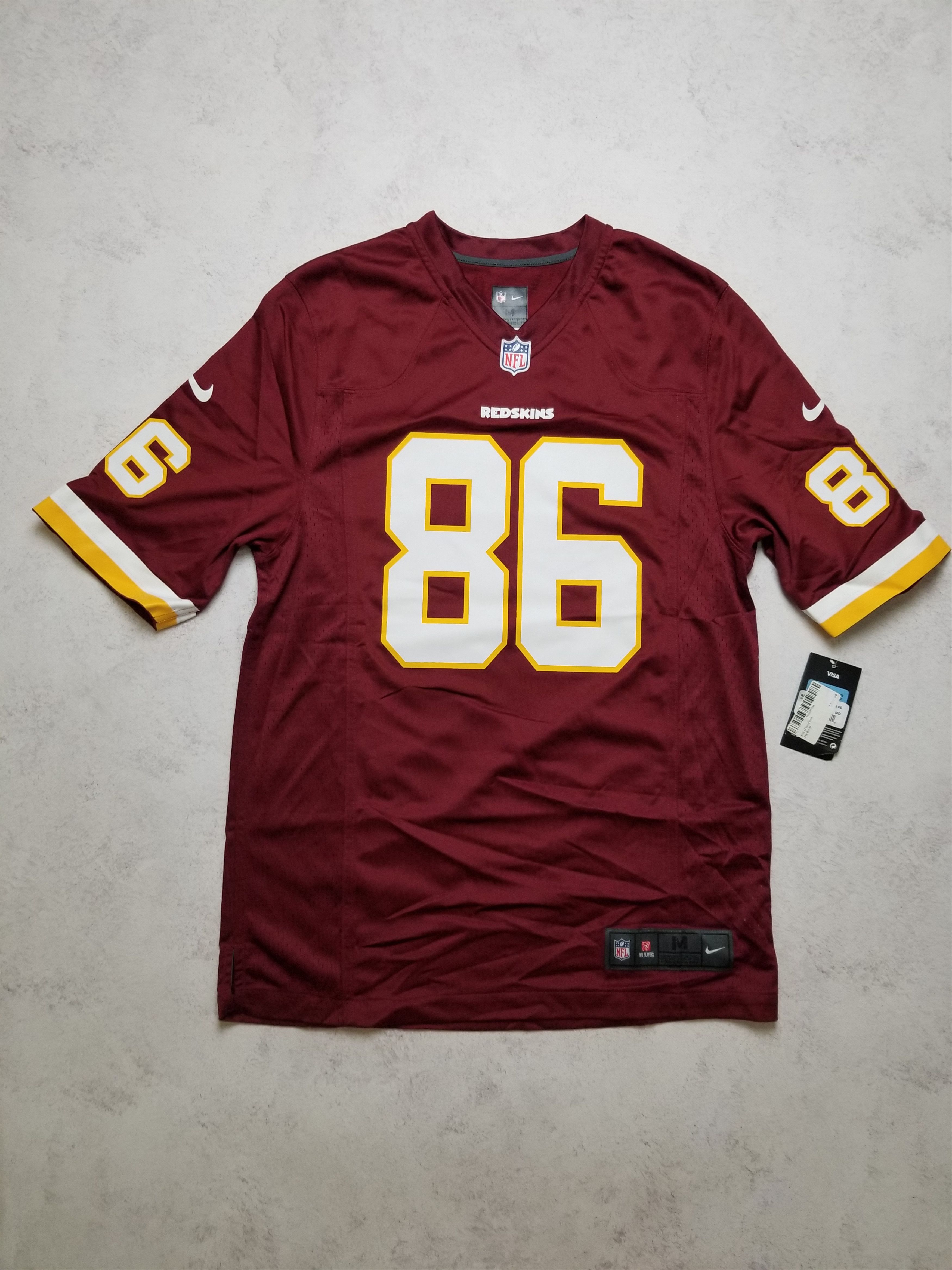 Nike Nike Washington Redskins Reed #86 Burgundy NFL Jersey Size US M / EU 48-50 / 2 - 1 Thumbnail