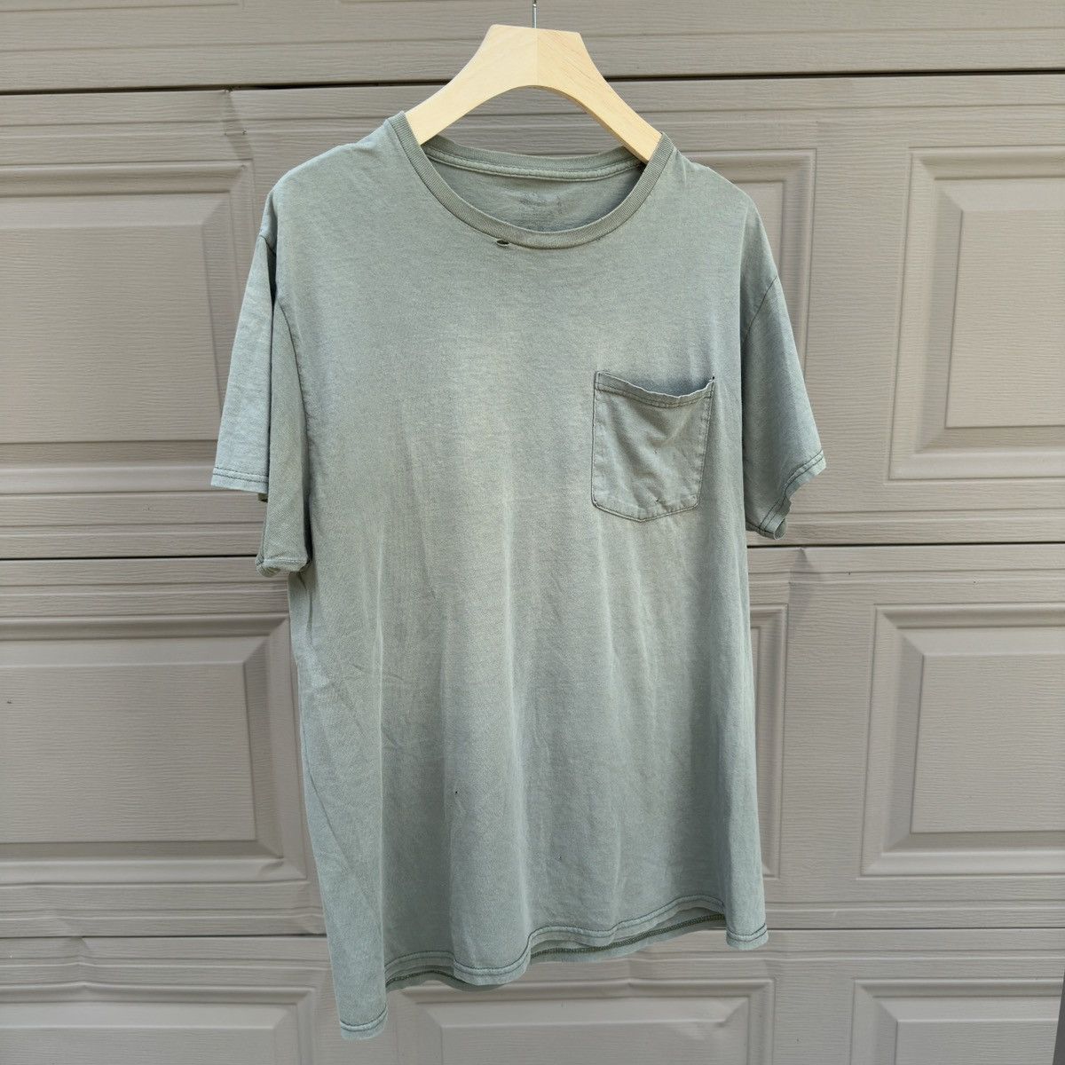 Vintage Sun Faded Thrashed Distressed Grunge Shirt ERD Chrome Green Size US L / EU 52-54 / 3 - 5 Thumbnail