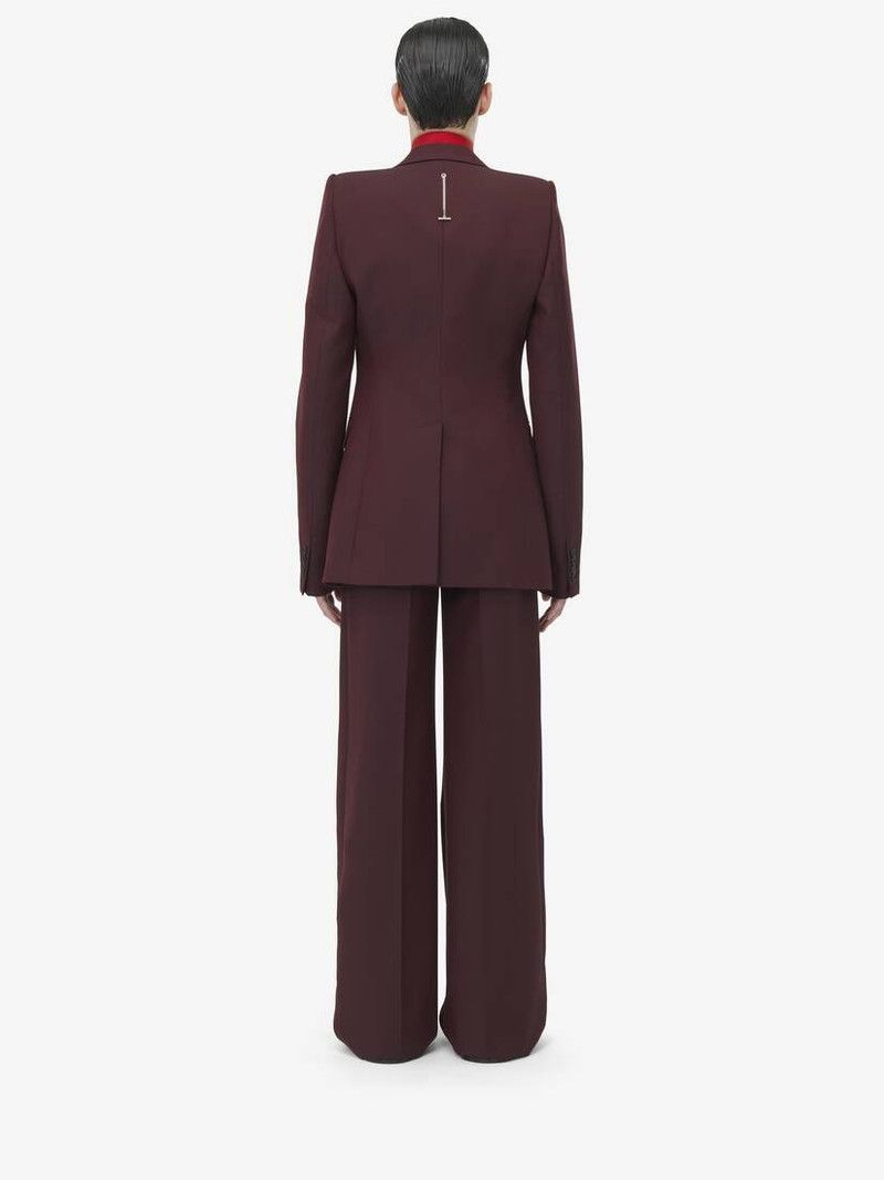 Alexander McQueen o1srvl11e0226 Stacked Shoulder Single-Breasted Jacket Size US XL / EU 56 / 4 - 5 Thumbnail