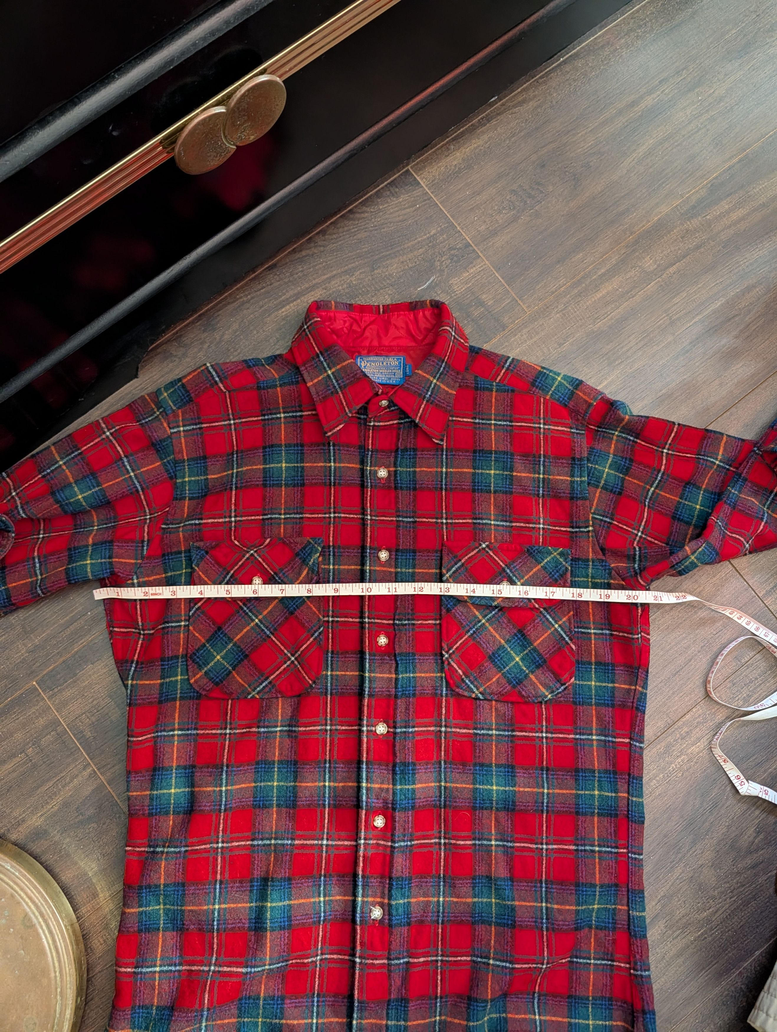 Pendleton Vtg Boyd Tartan virgin wool flannel nylon lined shirt Size US M / EU 48-50 / 2 - 14 Thumbnail