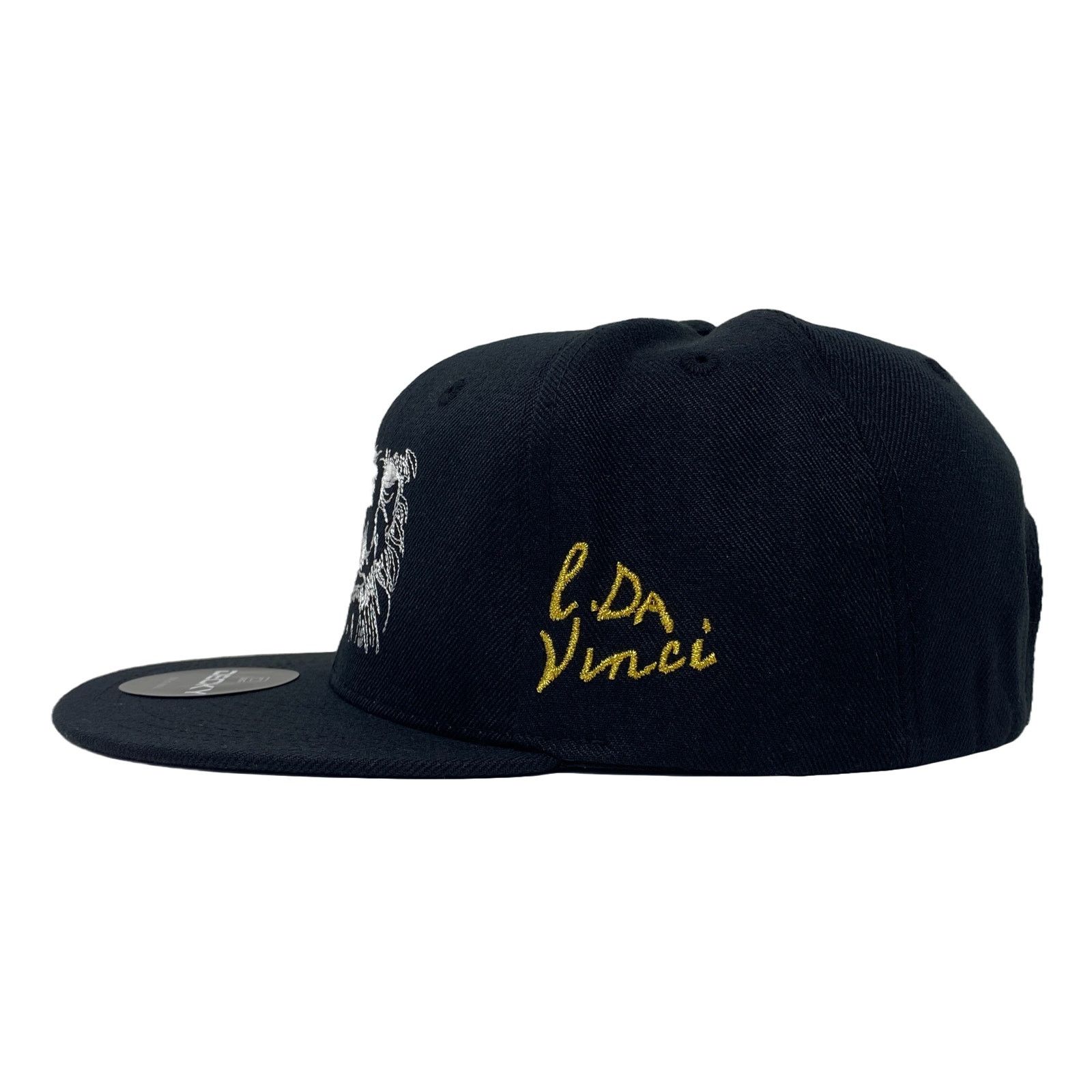 Other Leonardo Da Vinci Renaissance Scientist Snapback Hat All BLK Size ONE SIZE - 6 Thumbnail