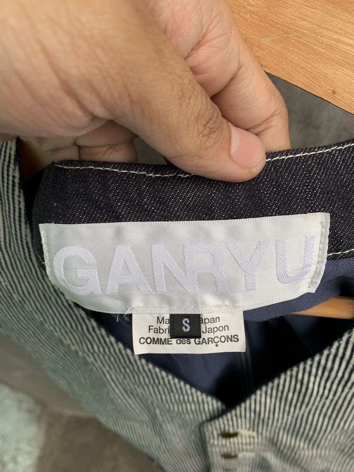 Comme des Garcons Ganryu SS17 RUNWAY Hickory Denim Switching Vest Size US S / EU 44-46 / 1 - 9 Thumbnail