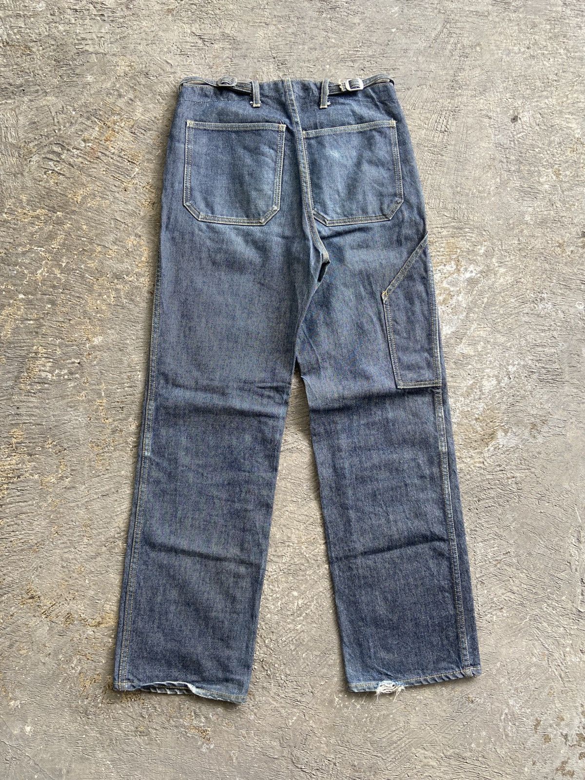 Issey Miyake 2000s Zucca by Issey Miyake - Blue Indigo Carpenter Pants Size US 30 / EU 46 - 10 Thumbnail