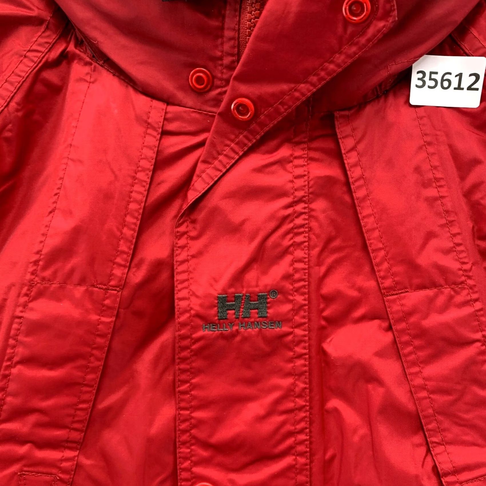 Helly Hansen Helly Hansen Jacket Mens Large Nylon Hooded Vented Windbreaker Red Size US L / EU 52-54 / 3 - 6 Thumbnail