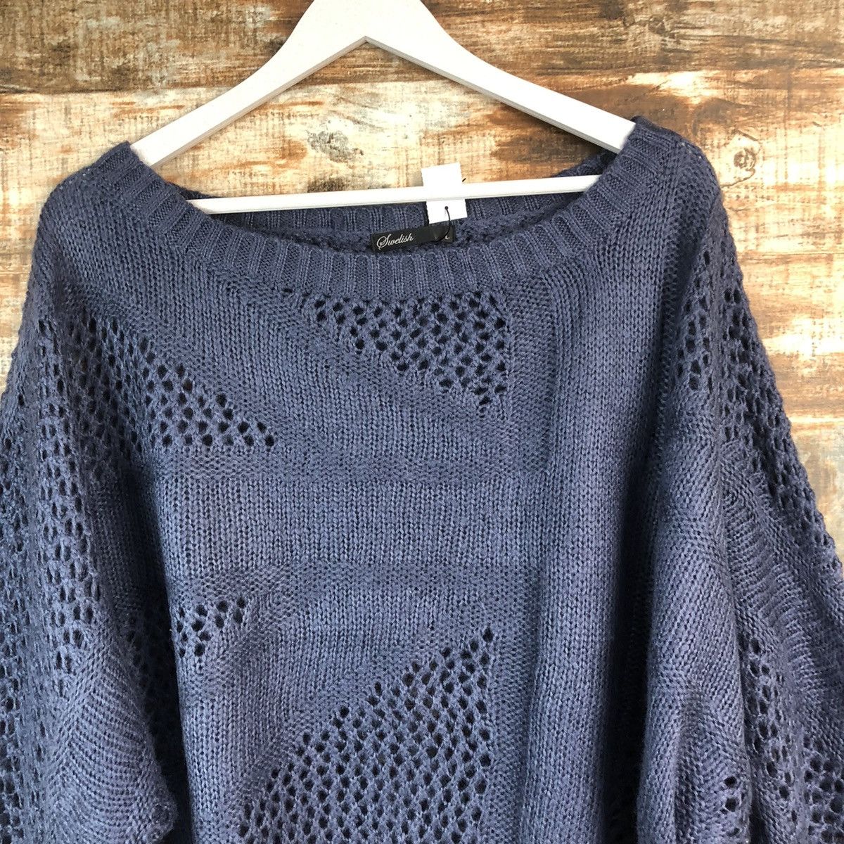 Homespun Knitwear Smelish Blue Cloaks crochet Knitwear #A2361 Size US M / EU 48-50 / 2 - 5 Thumbnail