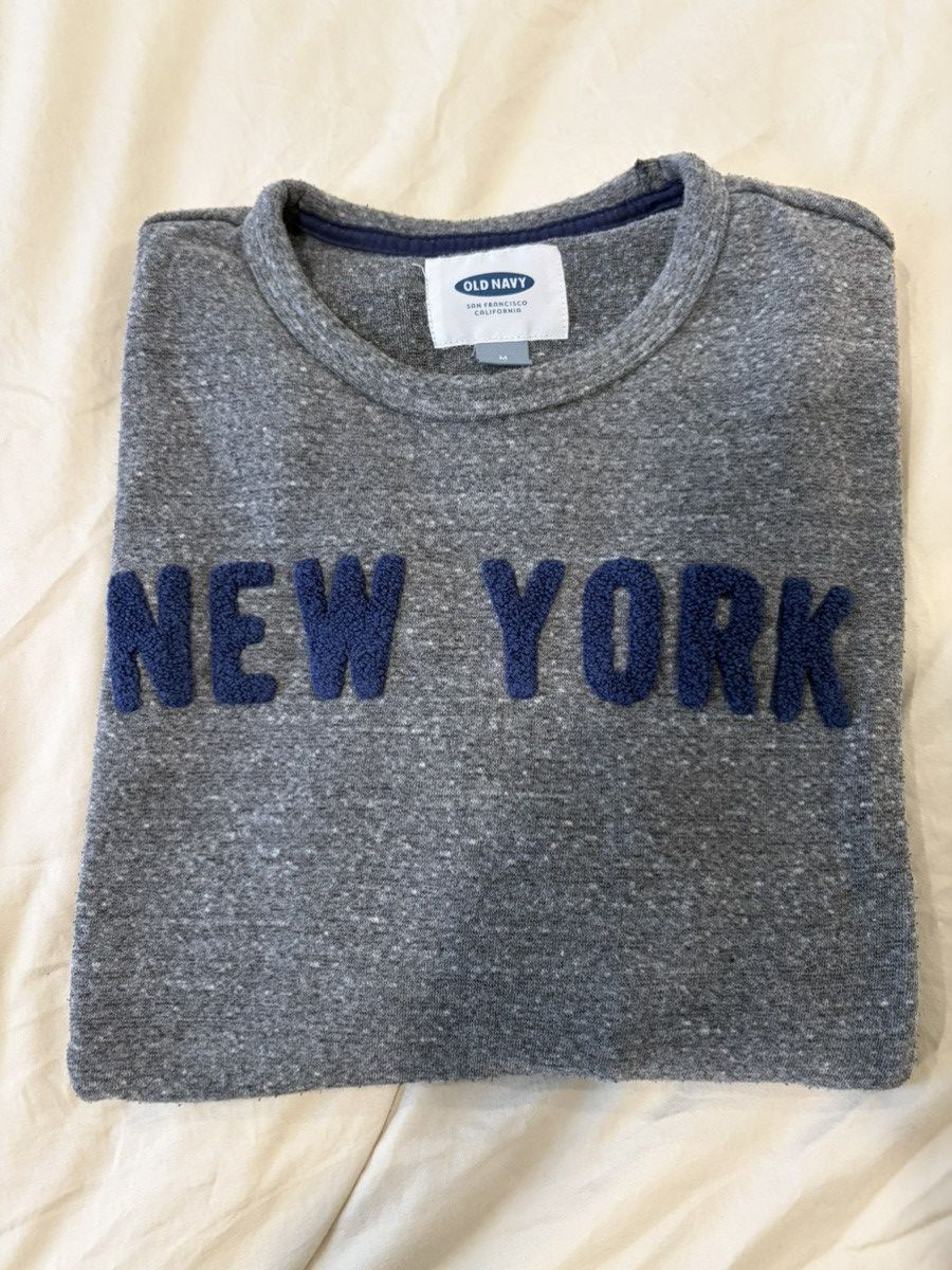 Old Navy Vintage y2k Cotton fleece pullover new york Size US M / EU 48-50 / 2 - 3 Thumbnail