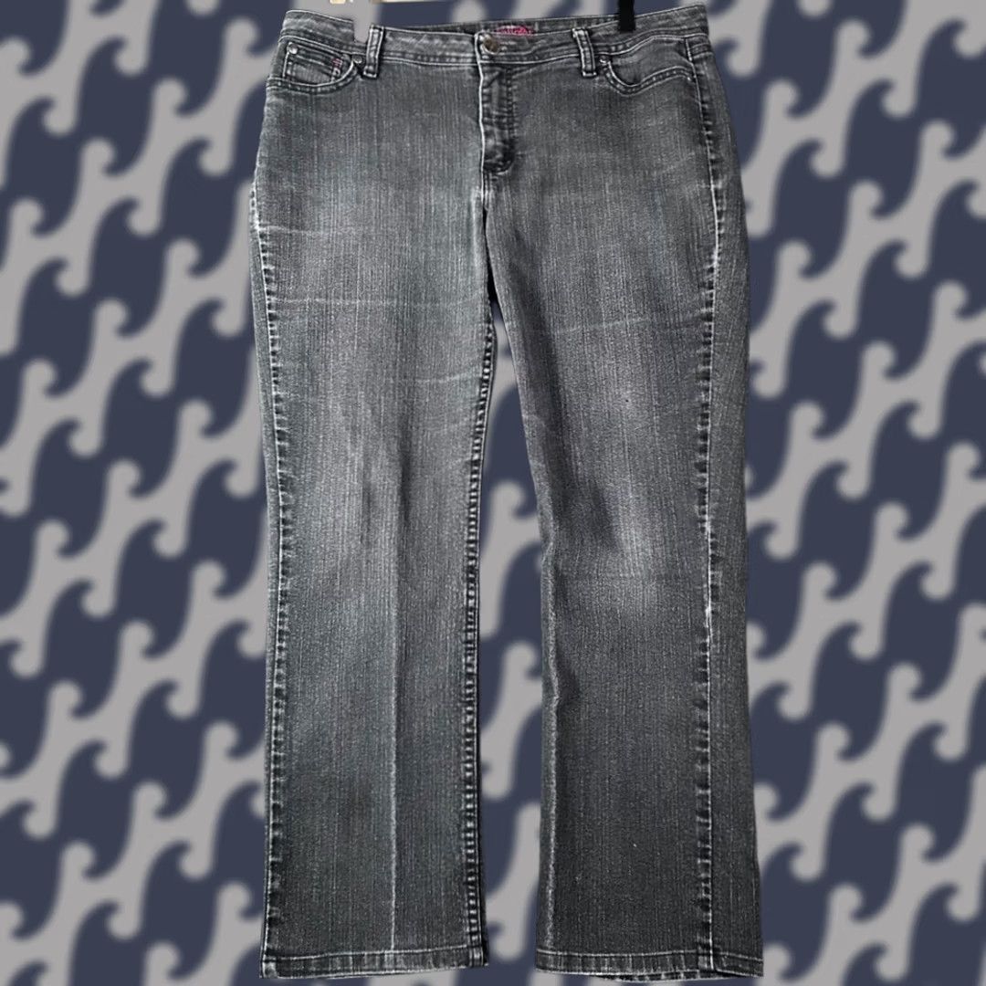 Wrangler VINTAGE Wrangler Women's Charcoal Gray Bootcut Jeans 14W Jeans Women Bootcut Gray 14M Comfort Everyday Style Size 36" / US 14 / IT 50 - 1 Thumbnail
