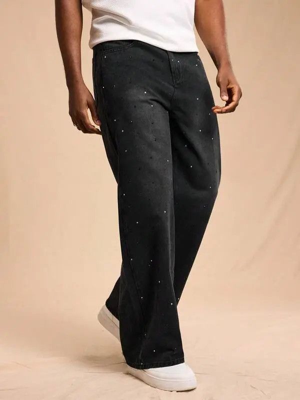 Jean Kubota x Fuka Gems Y2k Denim Jeans Loose Fit Size US 32 / EU 48 - 4 Thumbnail