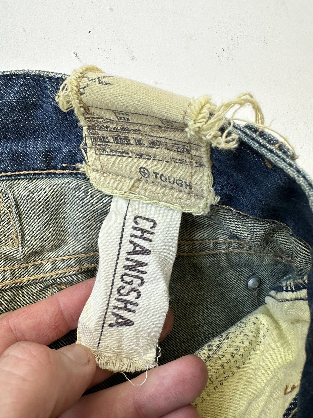 Japanese Brand Tough Jeansmith Japan Distressed Baggy Denim Jeans Size US 36 / EU 52 - 11 Thumbnail
