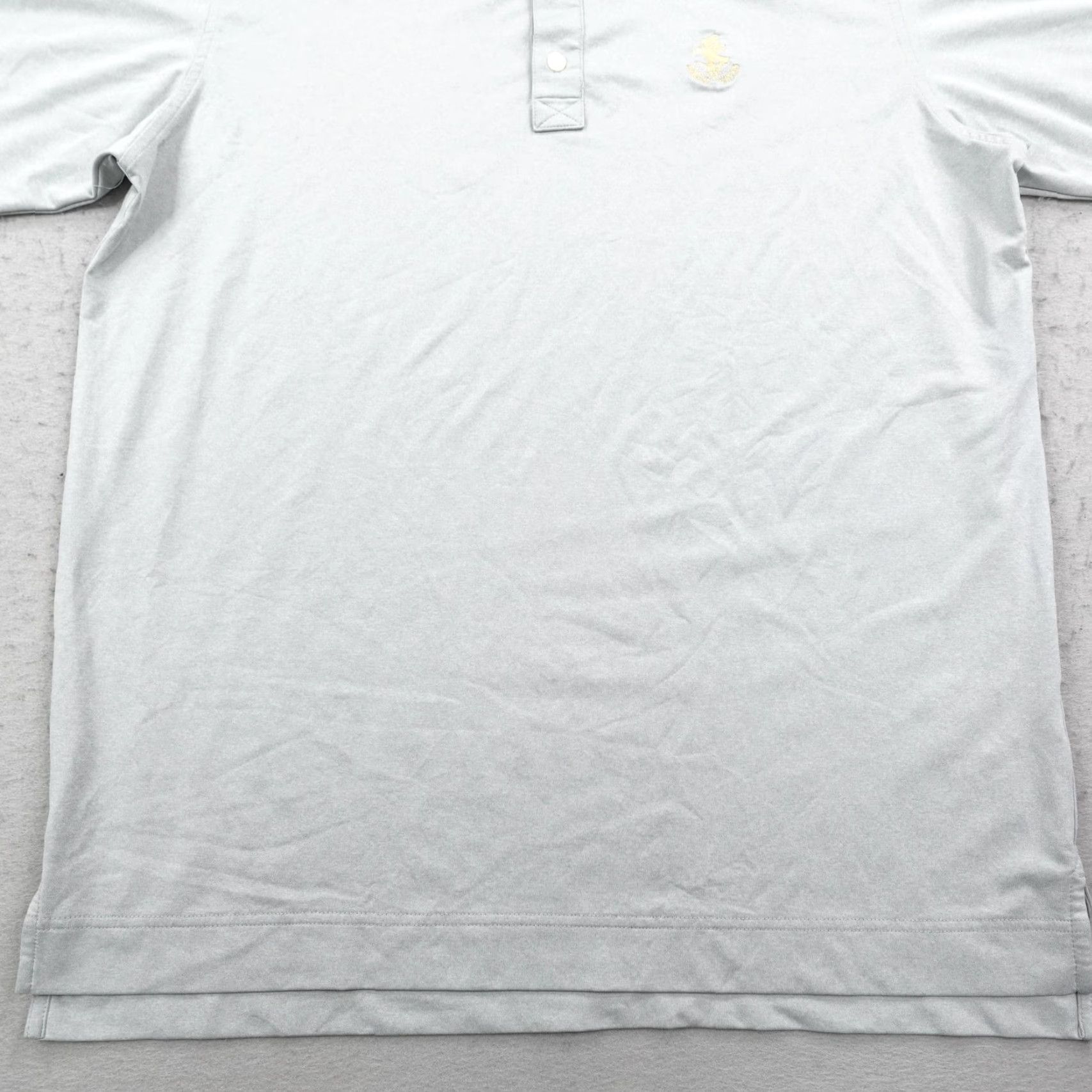 Footjoy FootJoy Polo Shirt Mens Large Gray Eagle Vines Napa Golf Stripes Performance Shirt Golf Adult L Gray Striped Breathable Lightweight Polyester Spandex Size US L / EU 52-54 / 3 - 4 Thumbnail