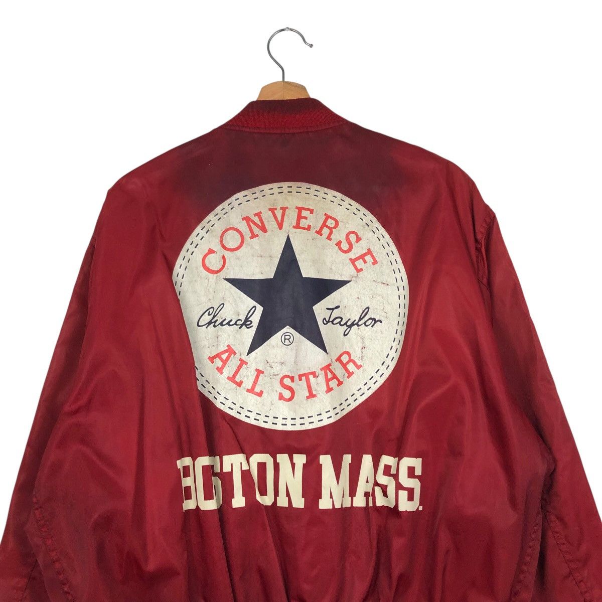 Japanese Brand 📌Vintage Bomber Jacket Converse All Star Boston Mass Usa Size US M / EU 48-50 / 2 - 10 Thumbnail