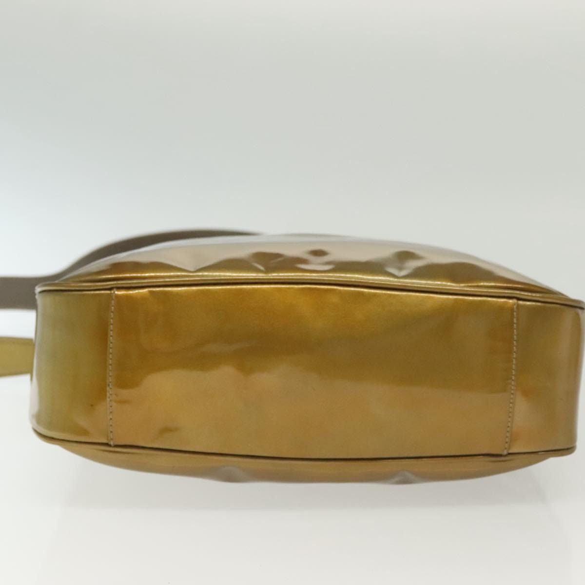Gucci GUCCI Bamboo Hand Bag Patent Leather Beige Gold 001 1014 Size ONE SIZE - 11 Thumbnail