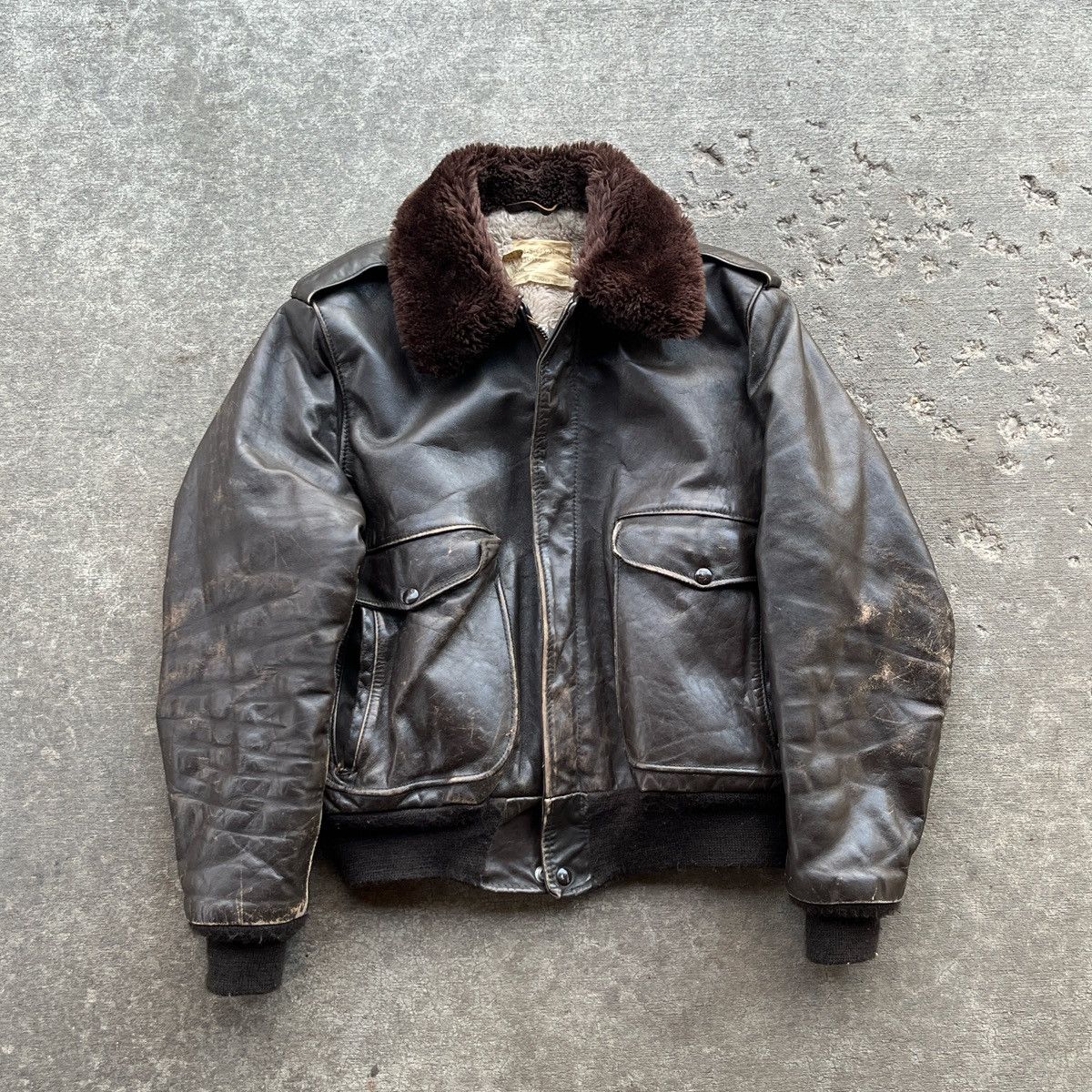 Schott Vintage 60s 70s Schott G-1 Vietnam Era Bomber Jacket Size US M / EU 48-50 / 2 - 1 Thumbnail
