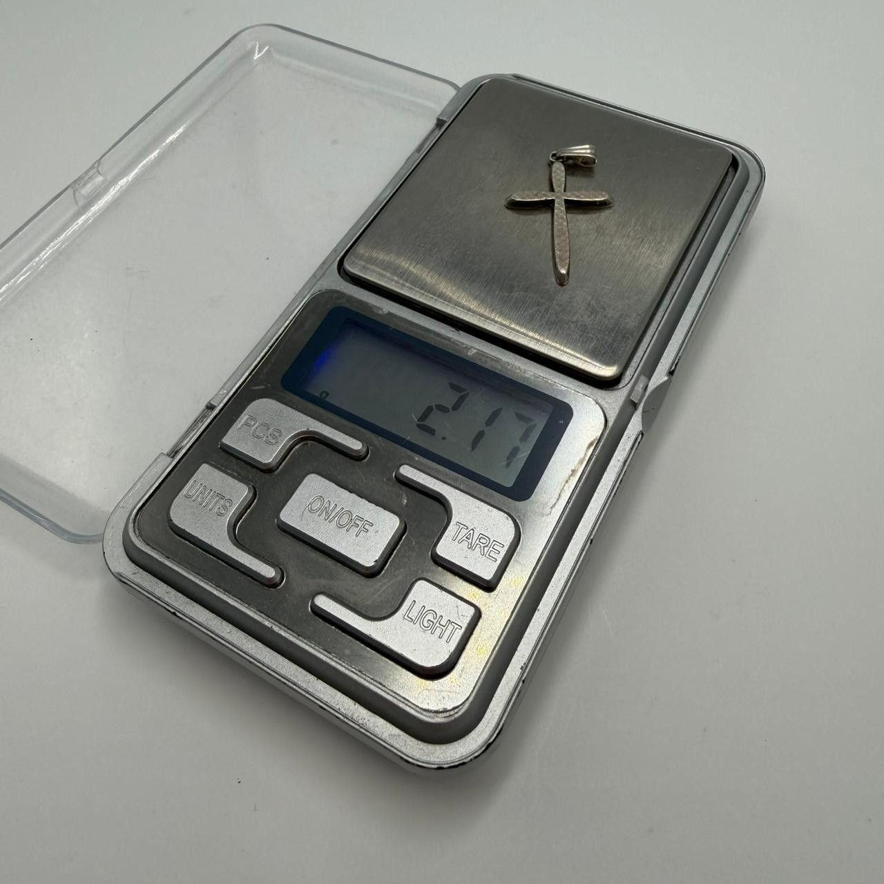 Sterling Silver Vintage German Sterling Silver 925 Cross Pendant Size ONE SIZE - 6 Thumbnail