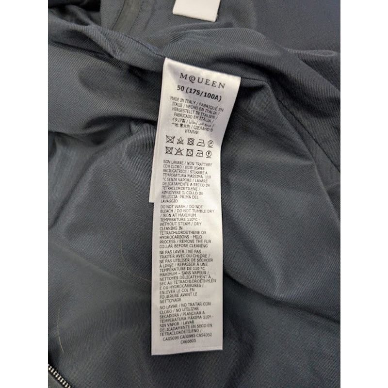Alexander McQueen o1rshd1 Shearling Detail Blouson Jacket in Black Size US M / EU 48-50 / 2 - 18 Thumbnail