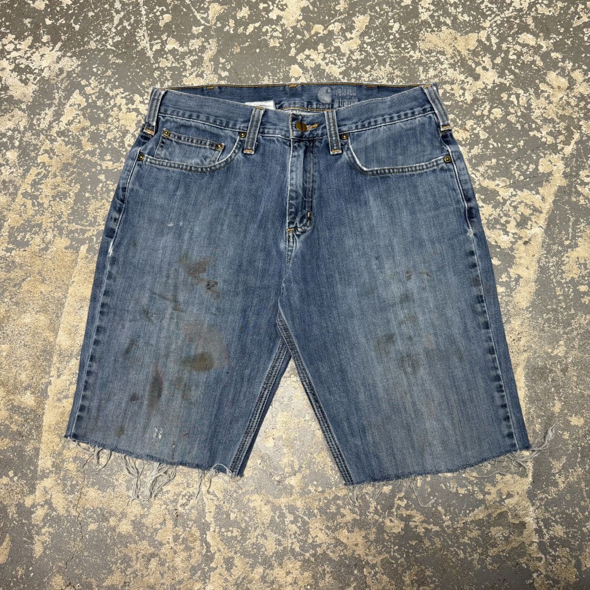 Carhartt Vintage Carhartt Denim Cut Off Workwear Shorts Jorts Size US 32 / EU 48 - 3 Thumbnail