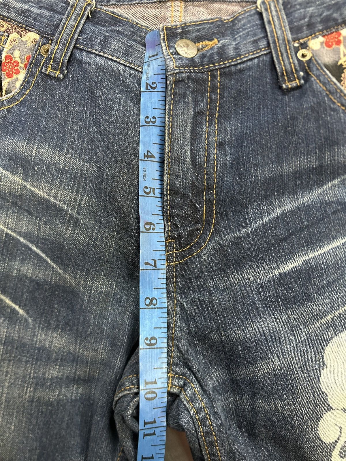 Japanese Brand Vintage Buden Karakuri Sukajan Dragon Baggy Jeans Size US 34 / EU 50 - 17 Thumbnail