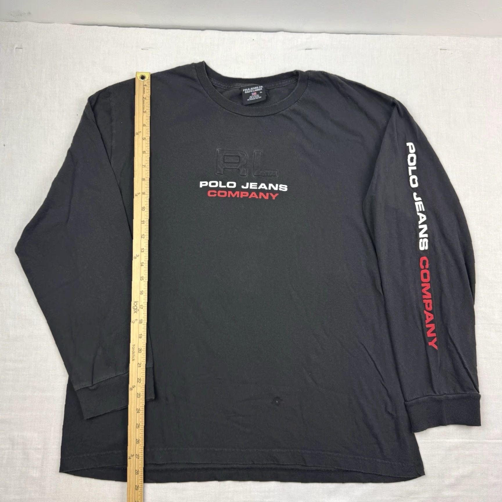 Ralph Lauren VINTAGE Polo Jeans Company Long Sleeve Shirt Adult XL Black 90s Y2K Mens Polo Jeans Company Shirt XL Black 90s Y2K Vintage Size US XL / EU 56 / 4 - 5 Thumbnail