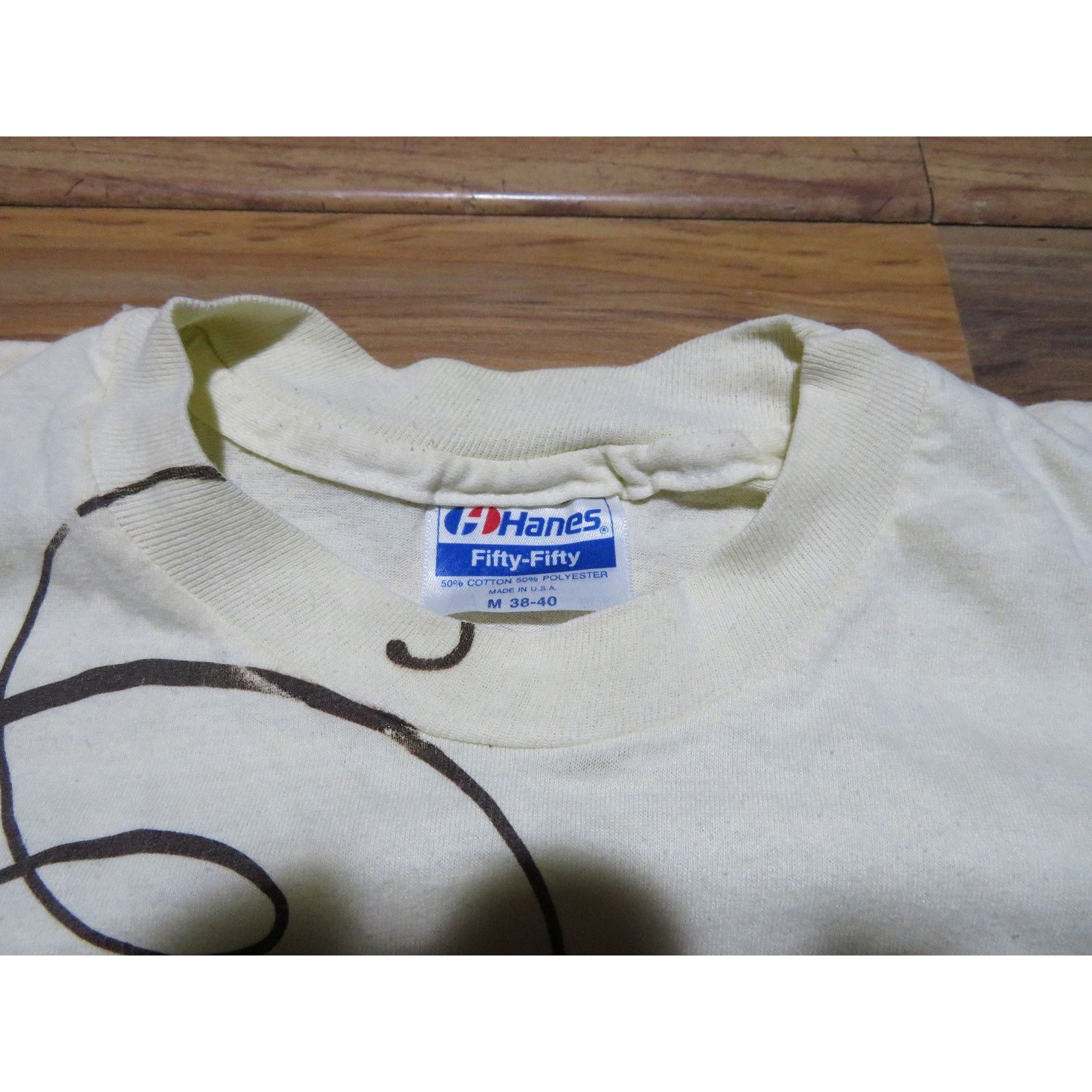 Hanes Bayden or Jayden T-shirt Spellout Beige Colored Sz M 1980s Size US M / EU 48-50 / 2 - 3 Thumbnail