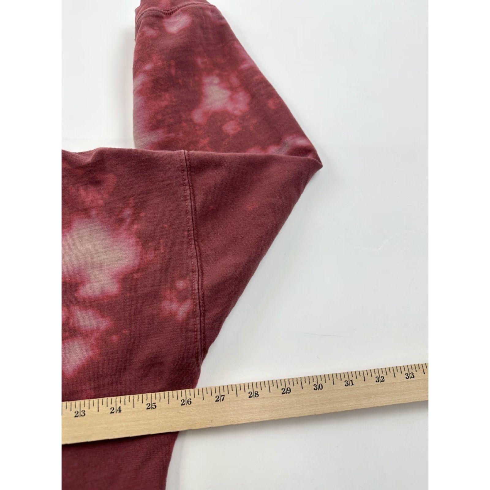 Brandy Melville Brandy Melville Sweatshirt Womens One Size Red 1/4 Zip Pullover Distressed Activewear Size ONE SIZE - 8 Thumbnail