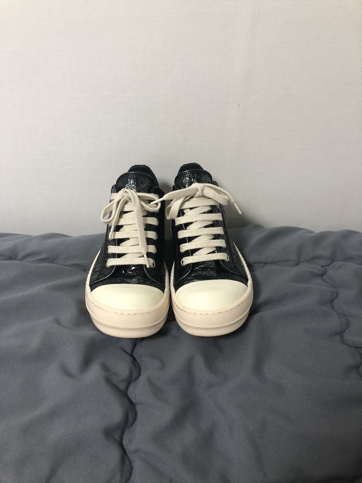 Rick Owens Drkshdw Rick Owens 16SS CYCLOPS Drkshdw Foil Crinkle Ramones Low  | Grailed