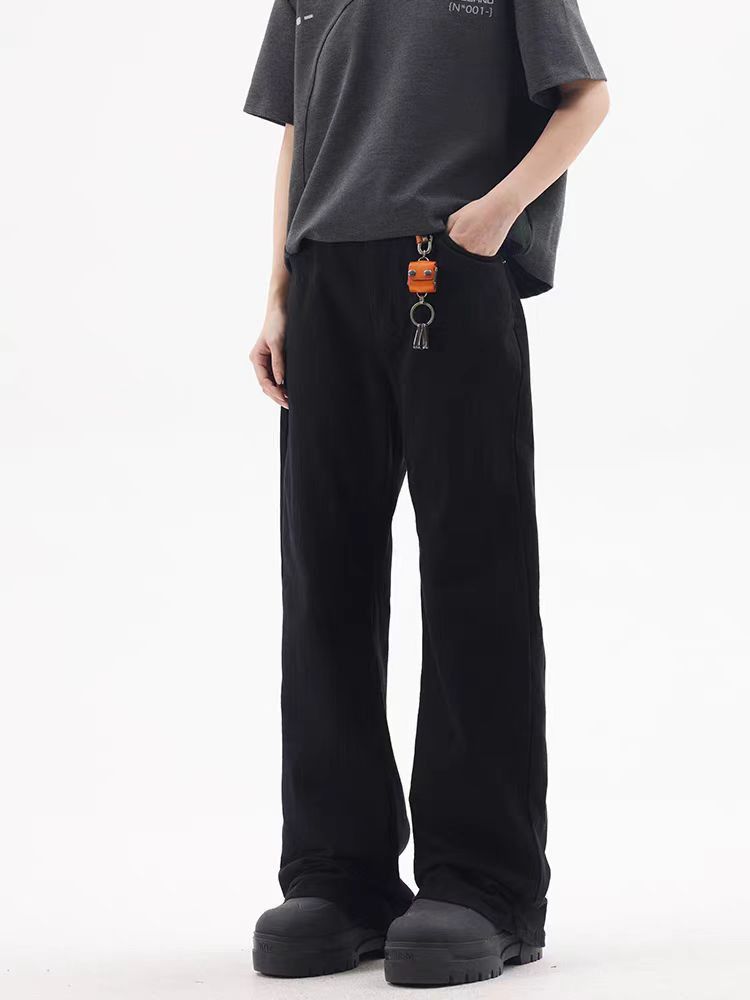 Japanese Brand × Jean baggy black street distressed wide leg jeans Size US 30 / EU 46 - 2 Thumbnail