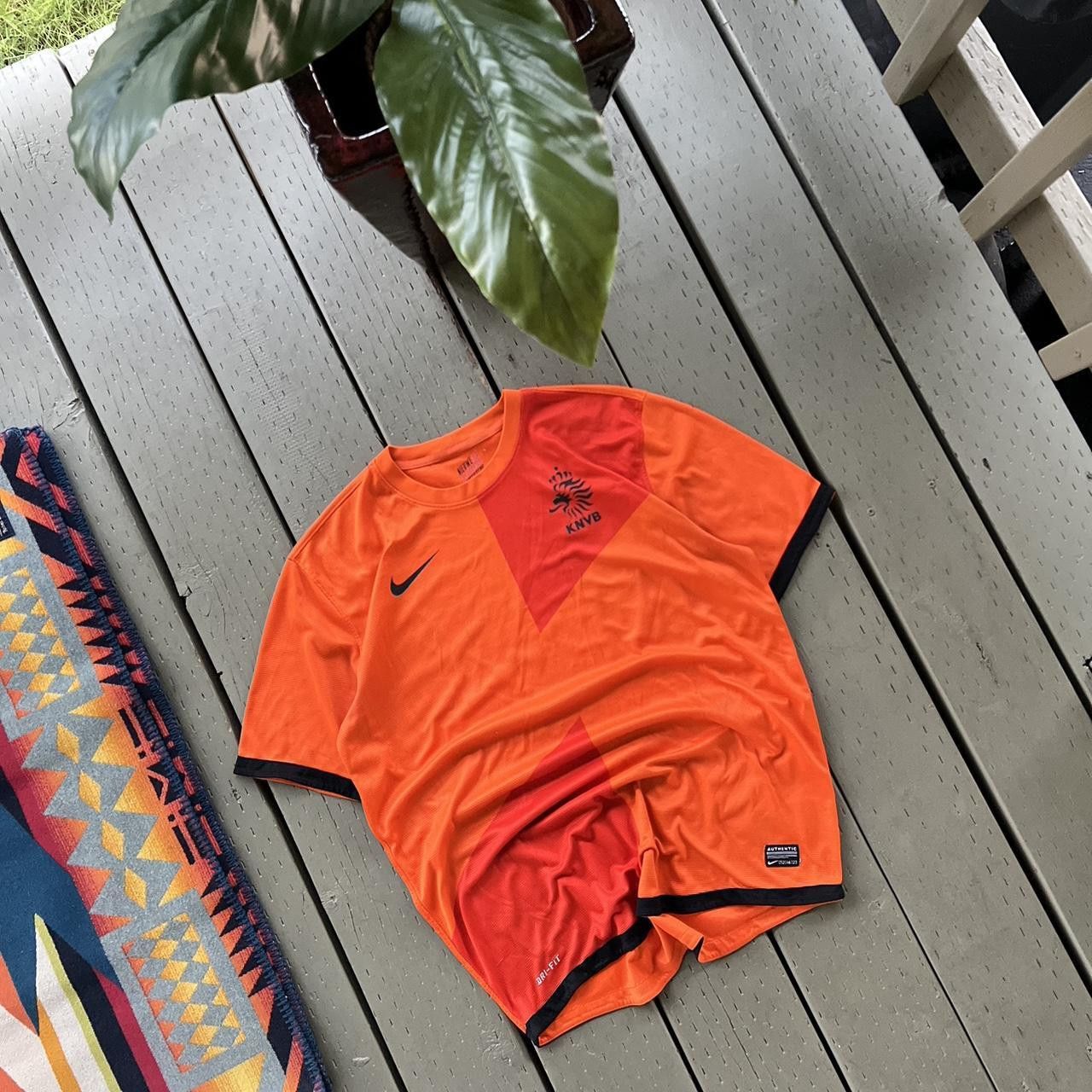 Nike Vintage Nike Netherlands Soccer Jersey Size US L / EU 52-54 / 3 - 3 Thumbnail