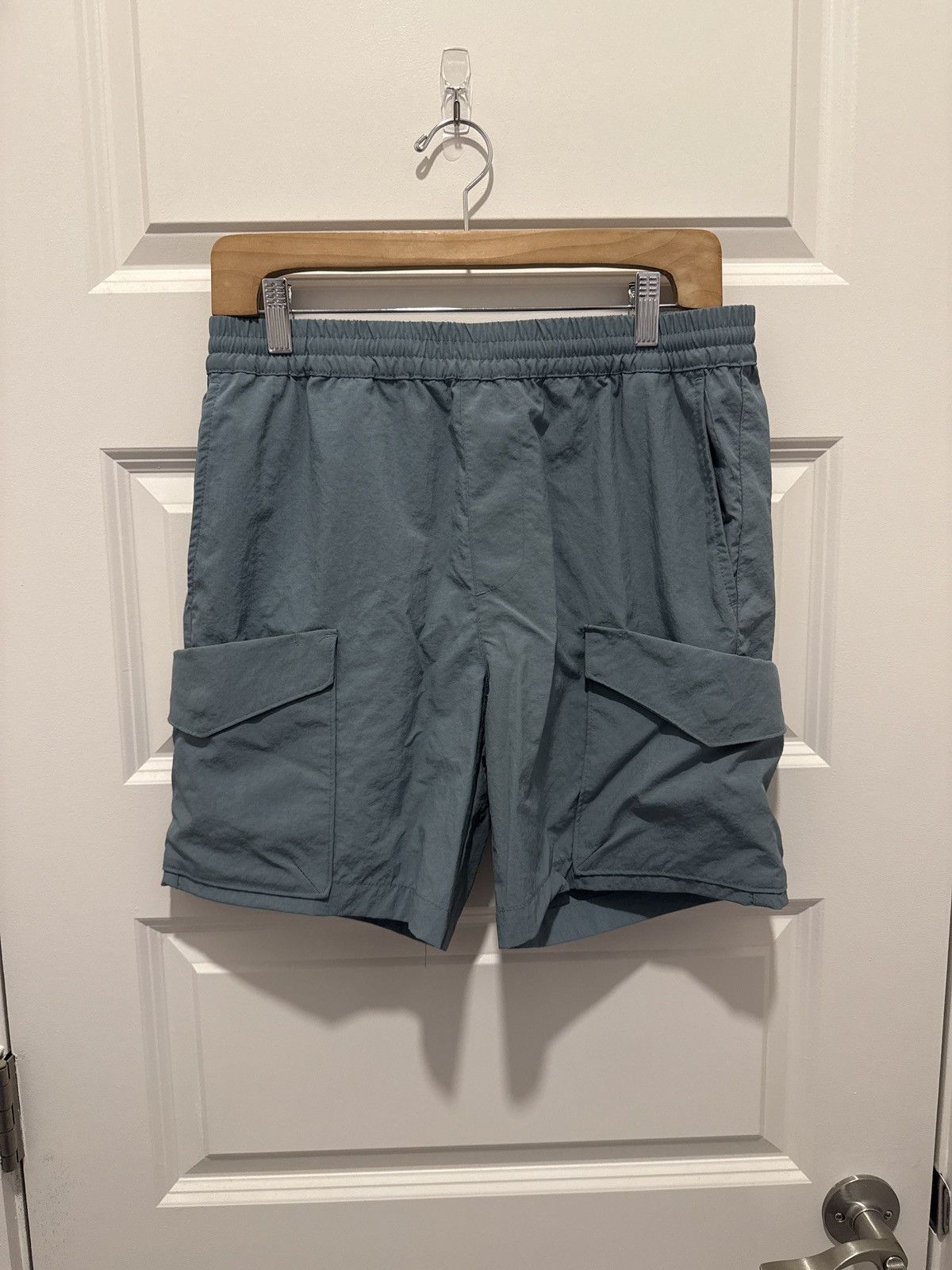 Pacsun Pacsun Nylon Cargo Shorts Blue Size US 30 / EU 46 - 1 Thumbnail