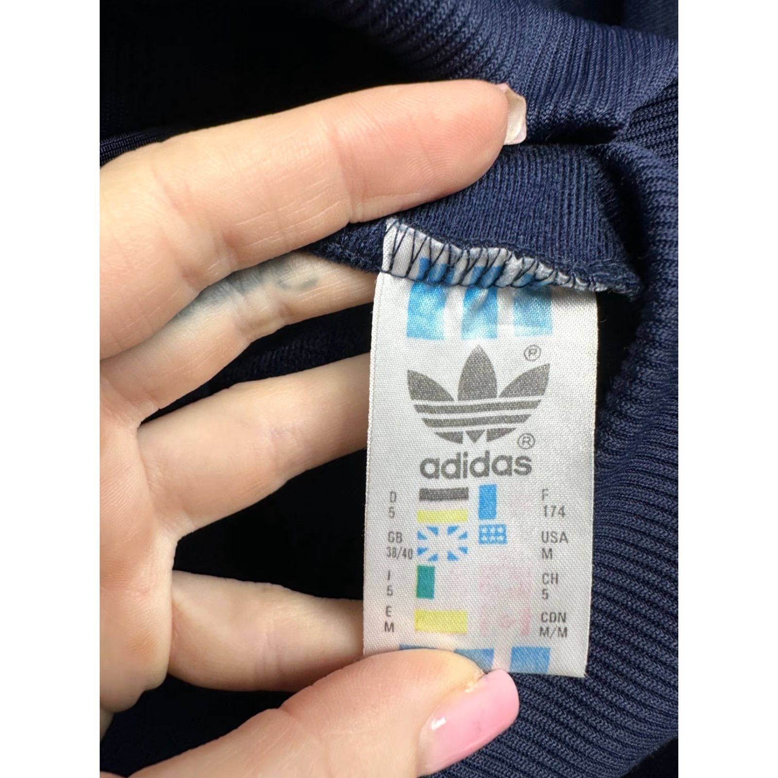 Adidas Adidas Vintage Jacket Track Adidas Mens M Blue Size US M / EU 48-50 / 2 - 6 Thumbnail