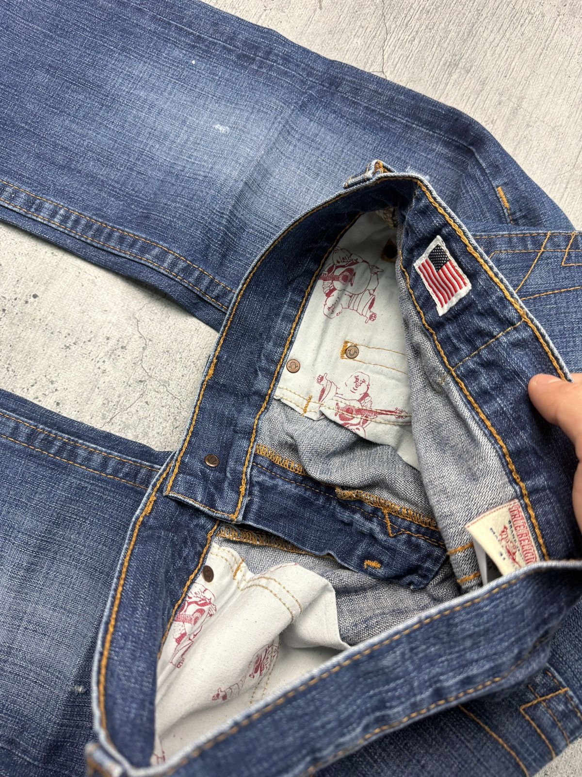 True Religion True Religion Bobby Relaxed Baggy Size US 31 - 10 Thumbnail